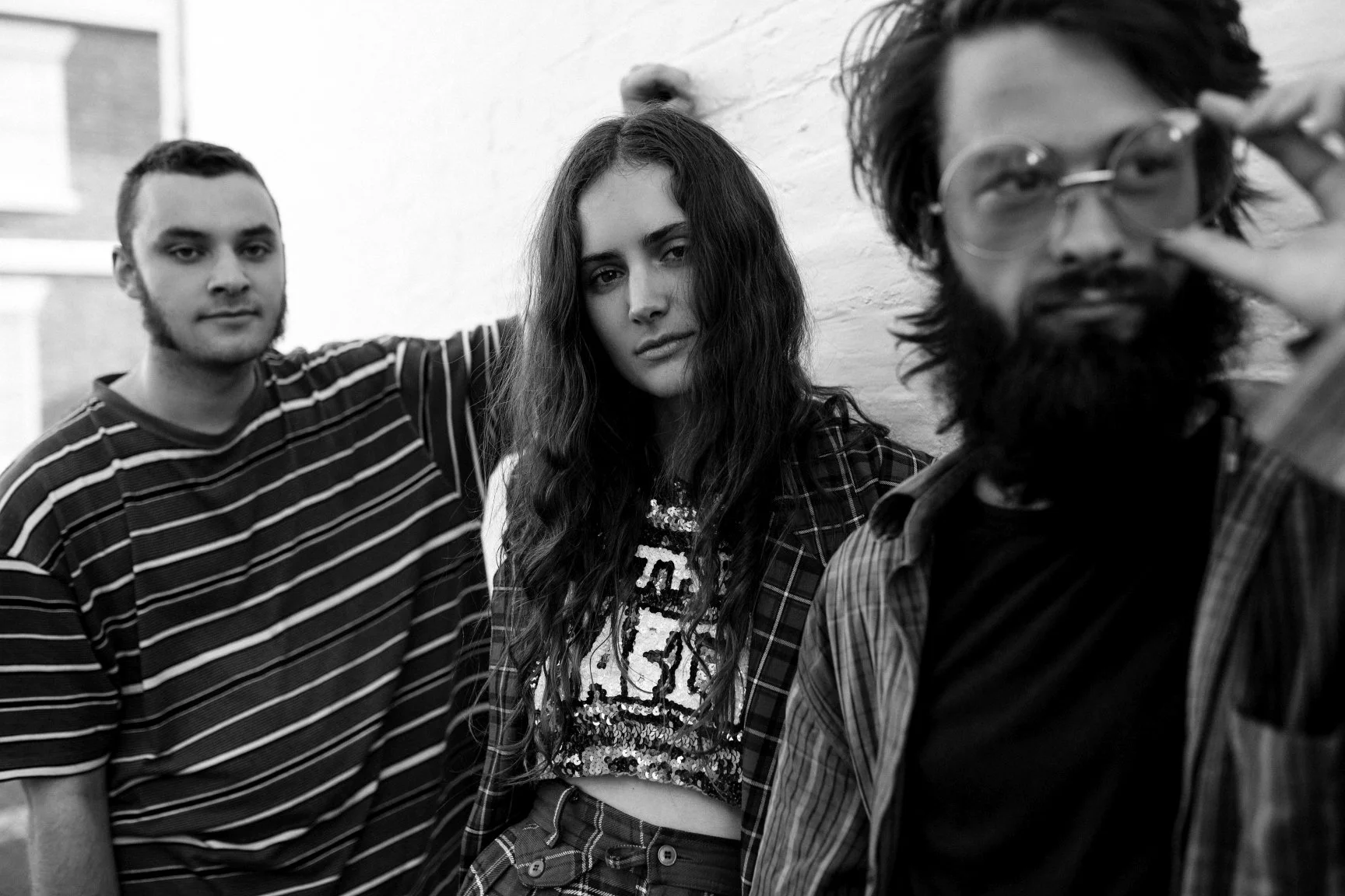 Photo of Tasmanian band members for album cover.