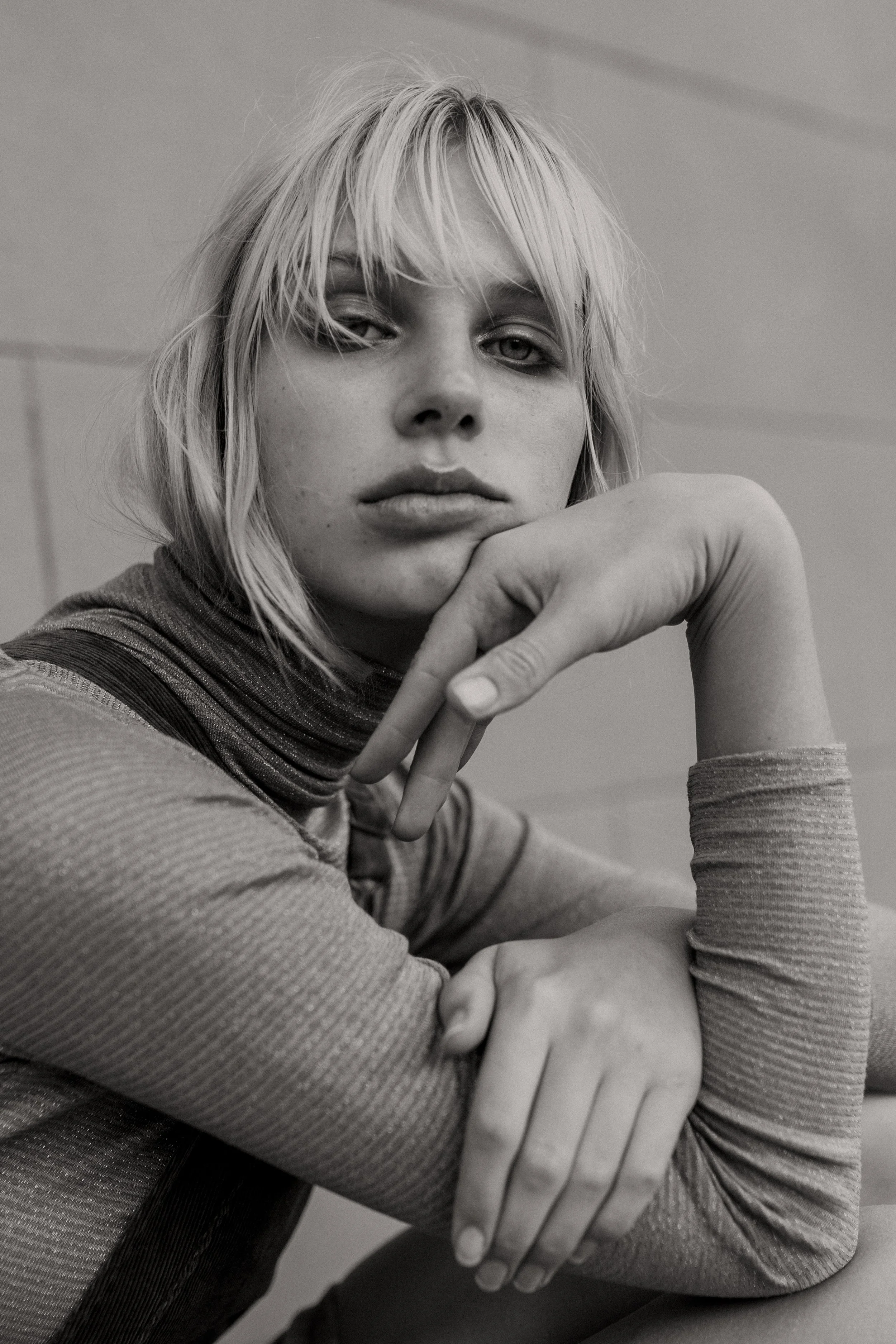 Close up portrait of model in Brisbane, Qld.