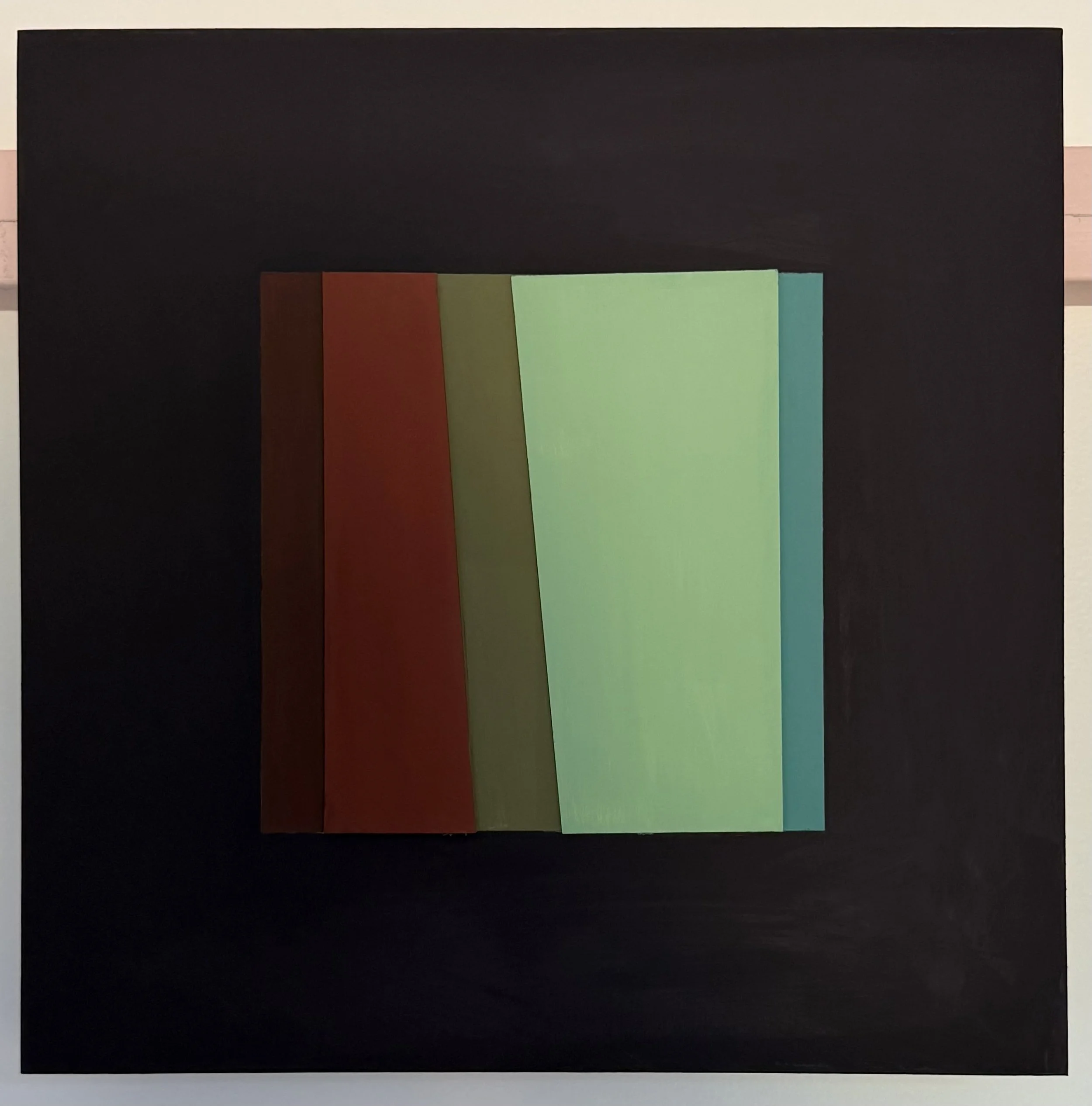Contemplating Colour Series (dark)
acrylic and collage on board 30.5 x 30.5 cm
