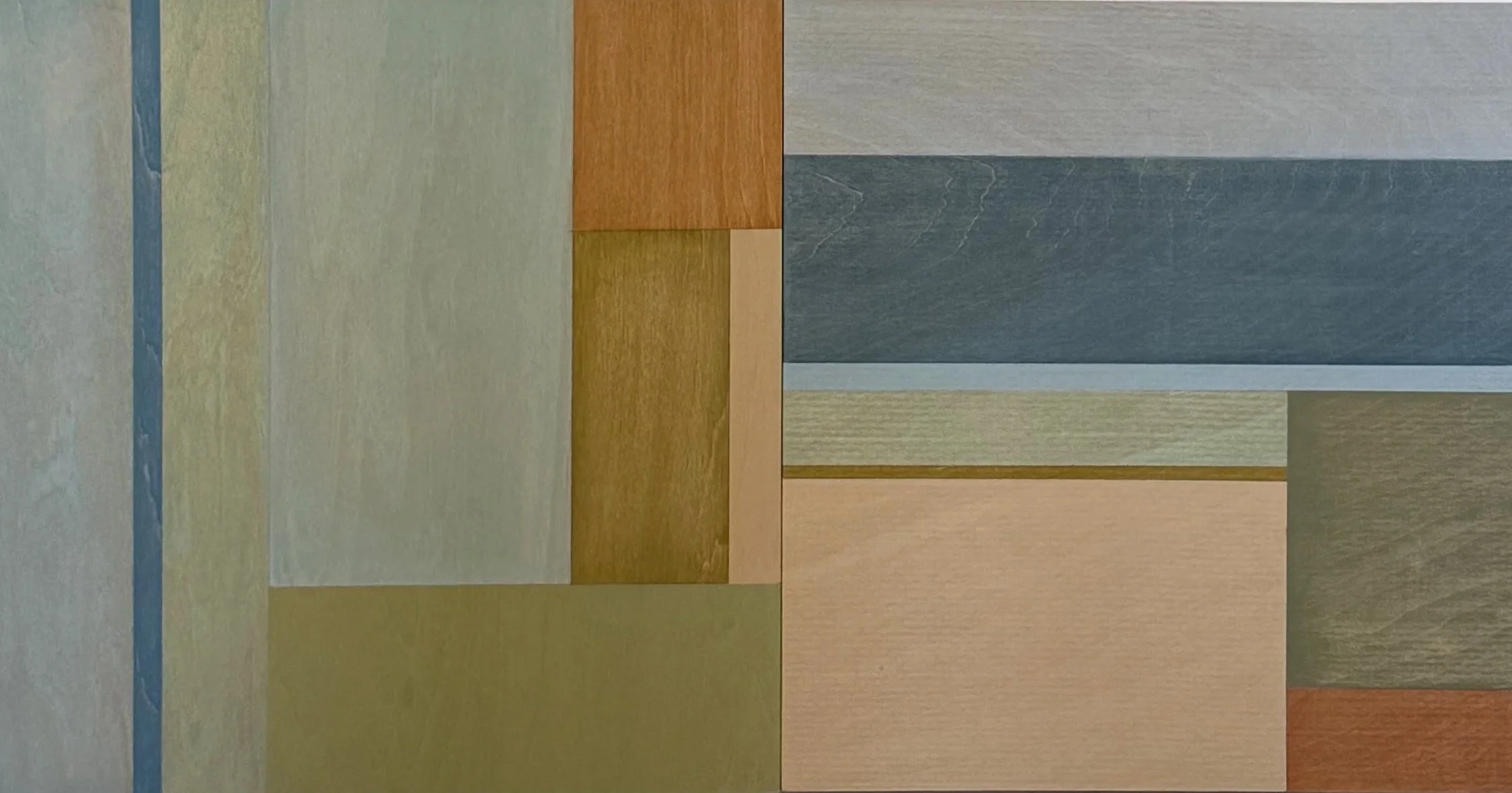 Land and Sea Series Abstract No 3
acrylic on board Diptych 30 x 60 cm