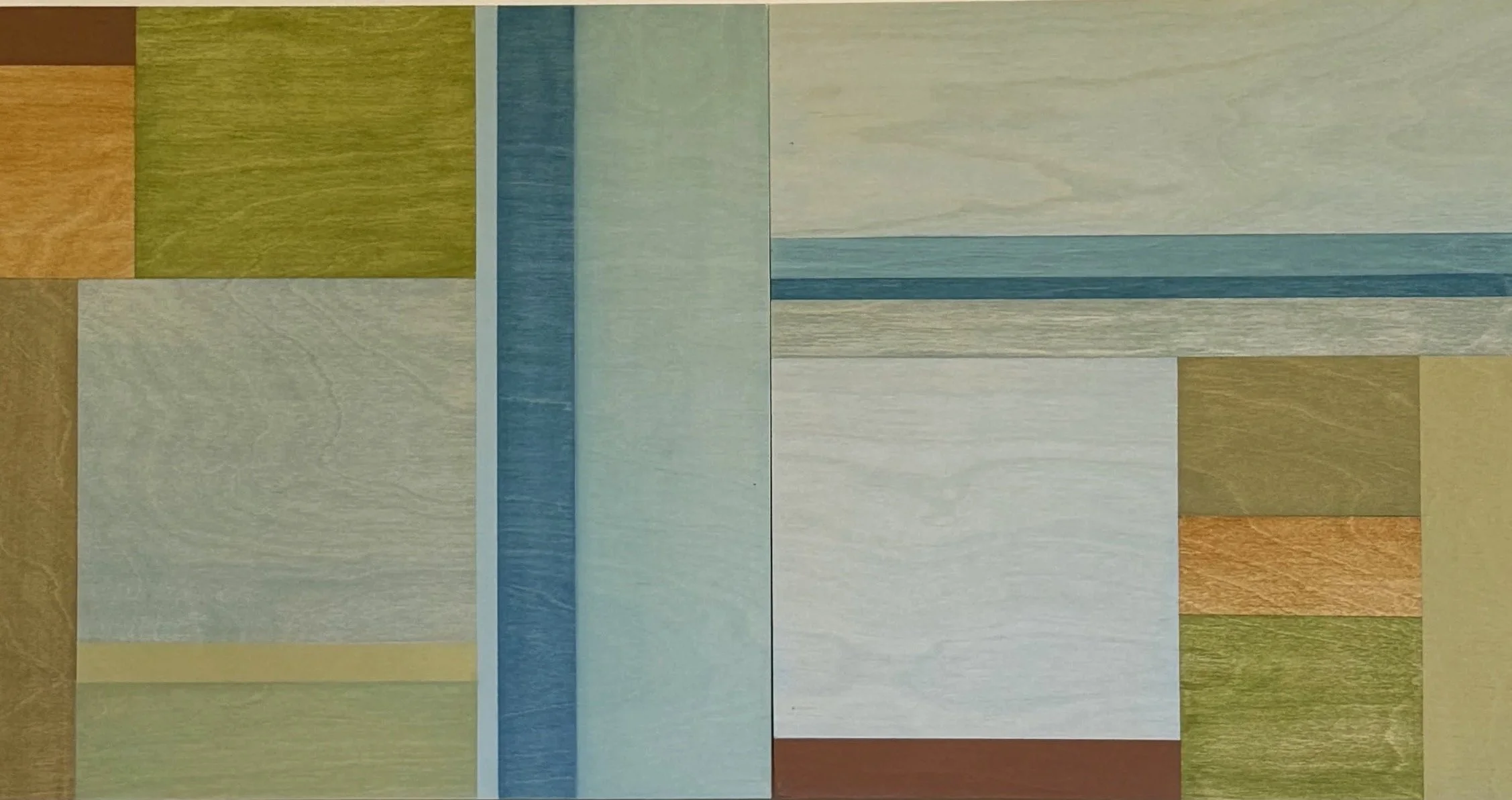 Land and Sea Series Abstract No 5
acrylic on board Diptych 30 x 60 cm