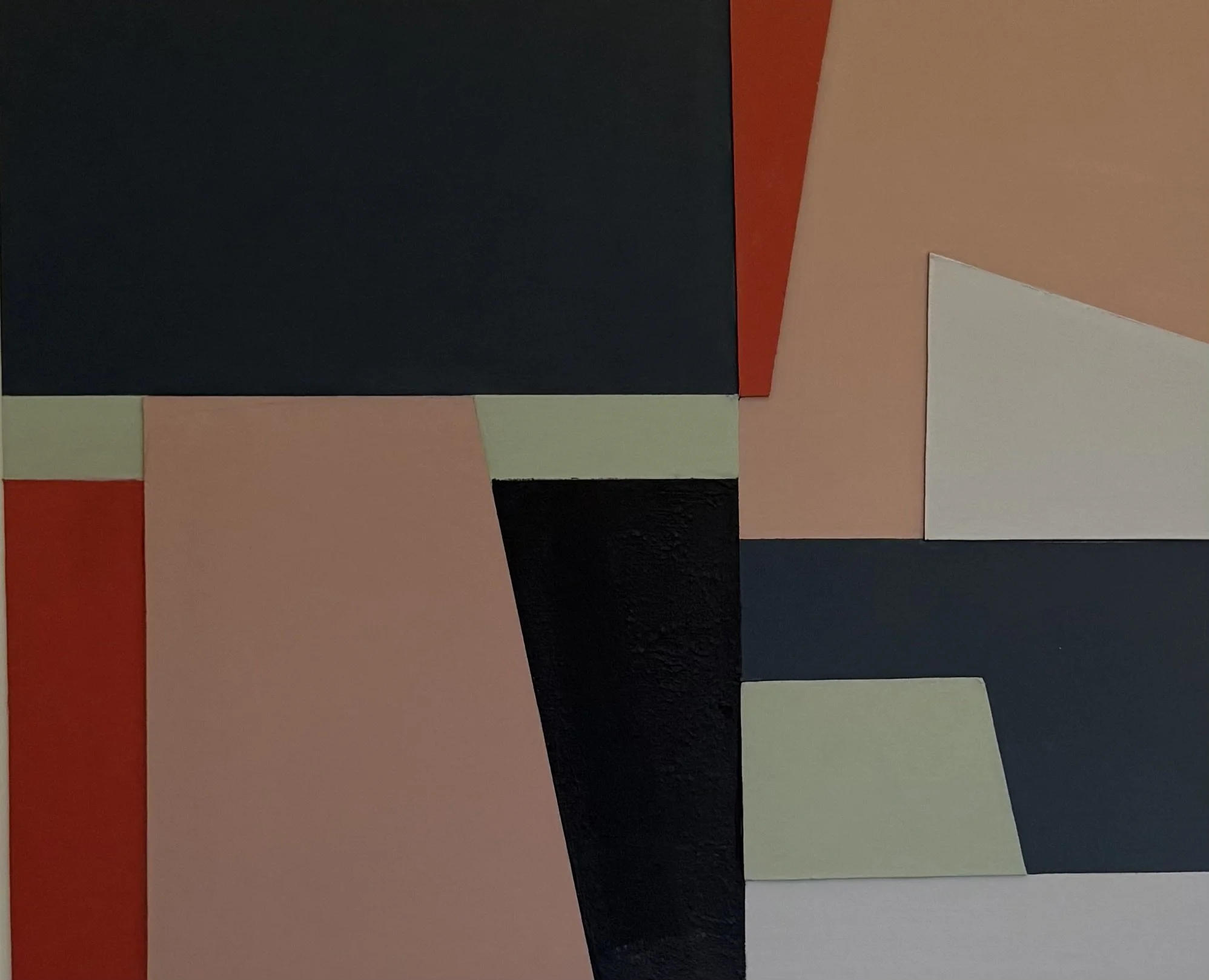 Constructing Space Series 5 , acrylic and collage on board 30 x 25 cm