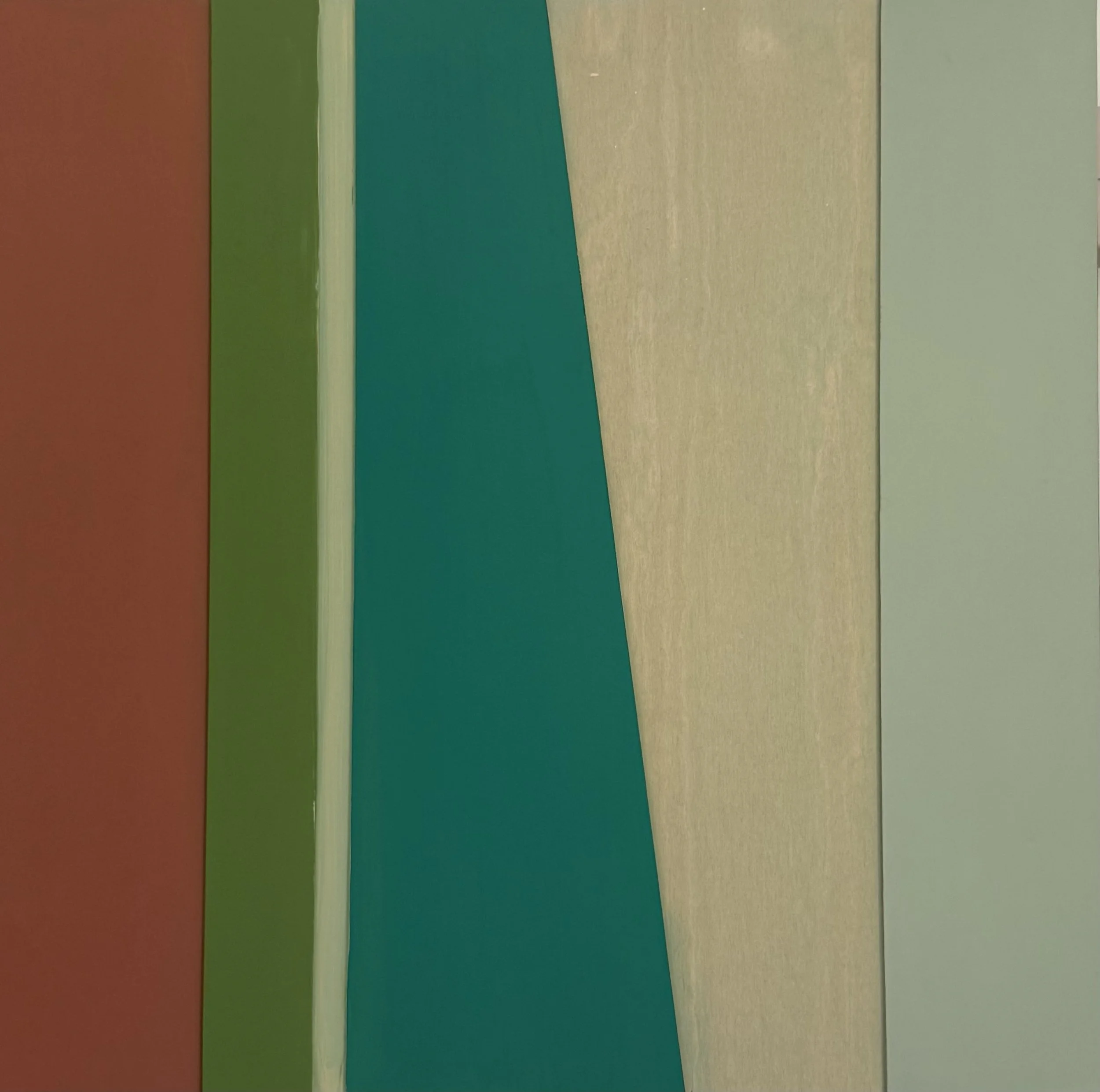 Contemplating Colour Series 
acrylic and collage on board 30.5 x 30.5 cm 