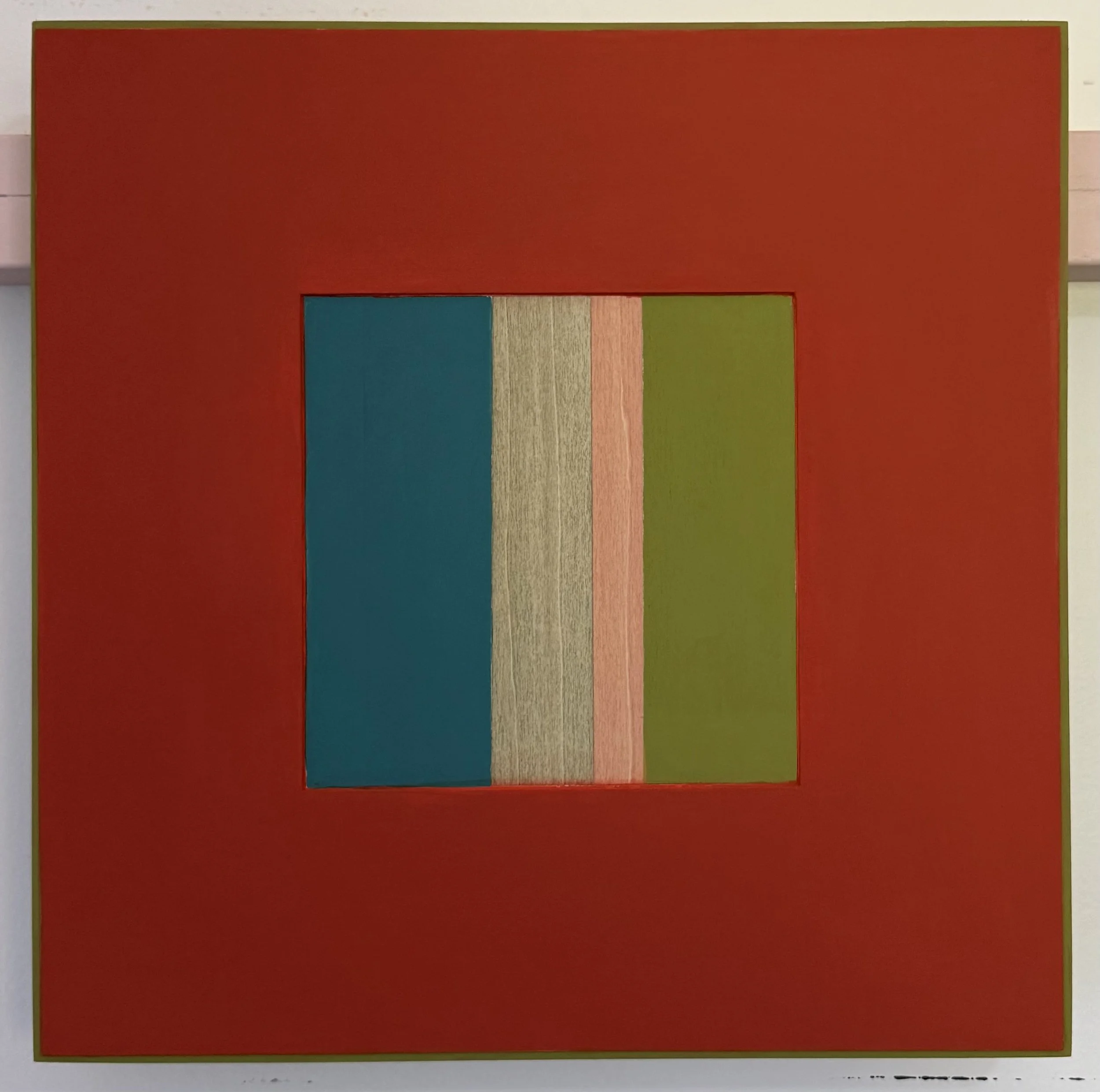 Contemplating Colour Series (dark)
acrylic and collage on board 30.5 x 30.5 cm