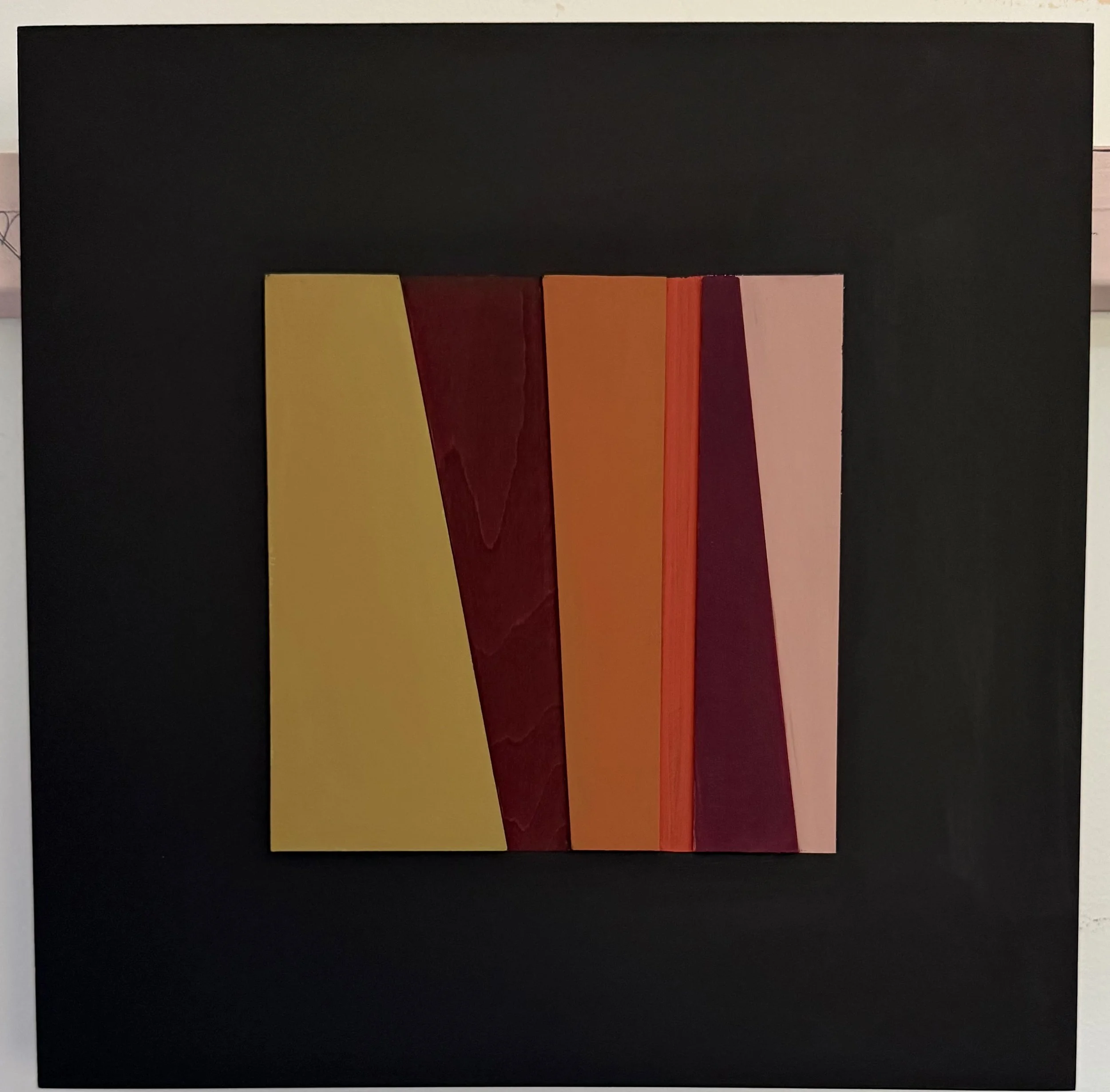 Contemplating Colour Series (dark)
acrylic and collage on board 30.5 x 30.5 cm