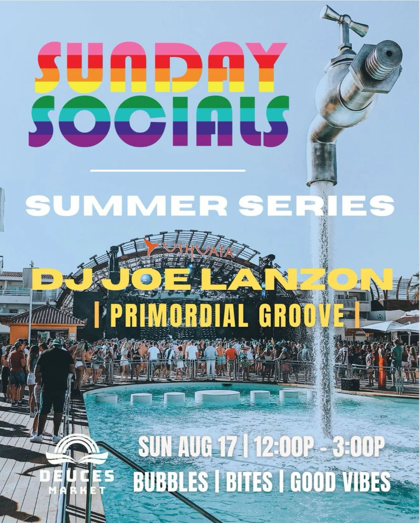 FEEL THE FLOW with @primordial.groove spinning a fresh range of funk, house and classics. Tilt back and tip one back this afternoon ✌️ #deucesmarket #visitnapavalley #donapa #ournapa #lgbtqnapa #firststreetnapa