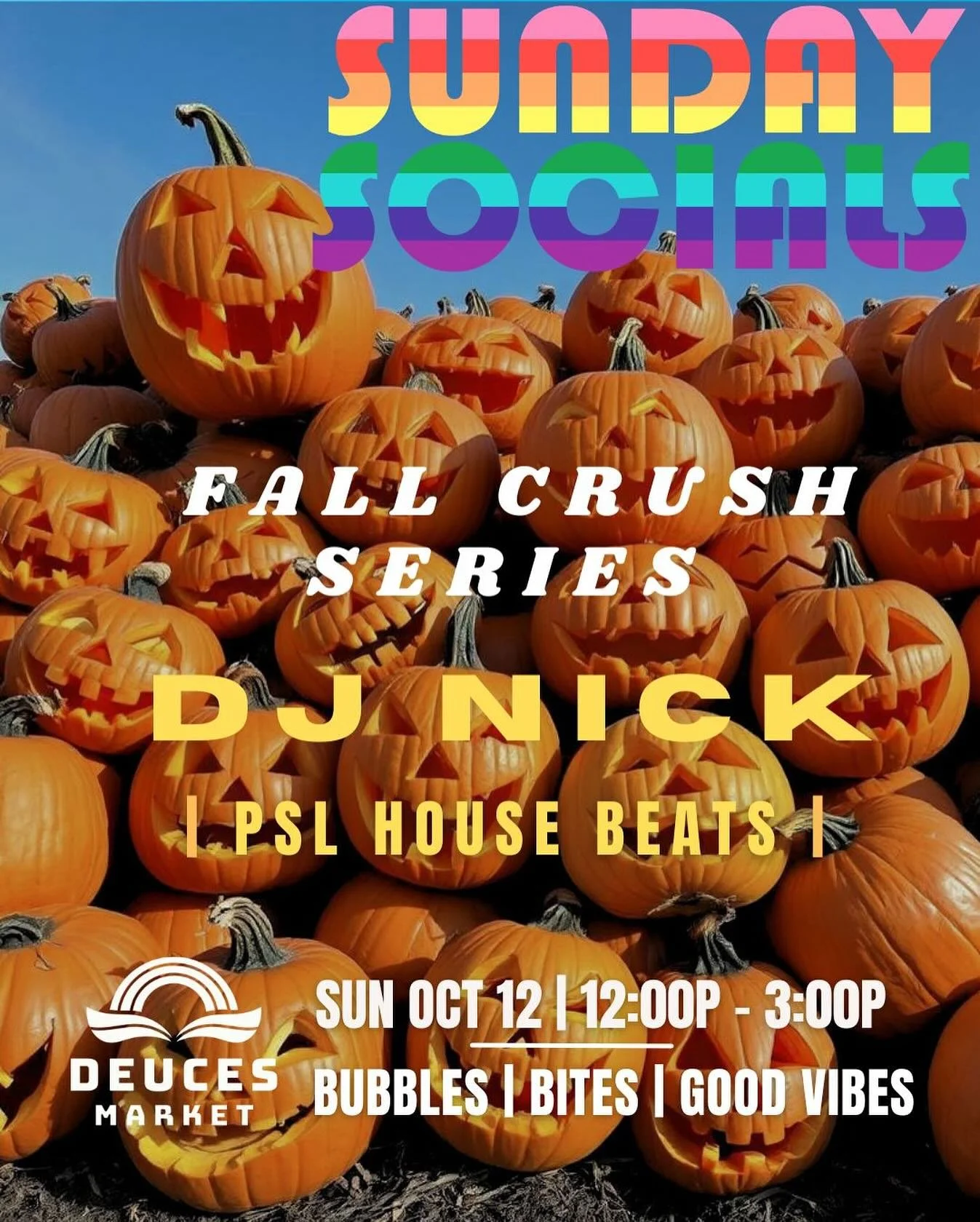 SUNTASTIC SUNDAY SOCIAL - Come soak in what might be the last mid 70&rsquo;s Sunday before true flannel weather arrives. If you enjoyed the awesome @palmtreefestival yesterday @nickthaentertainer will keep you flowing with a fresh set of house beats.