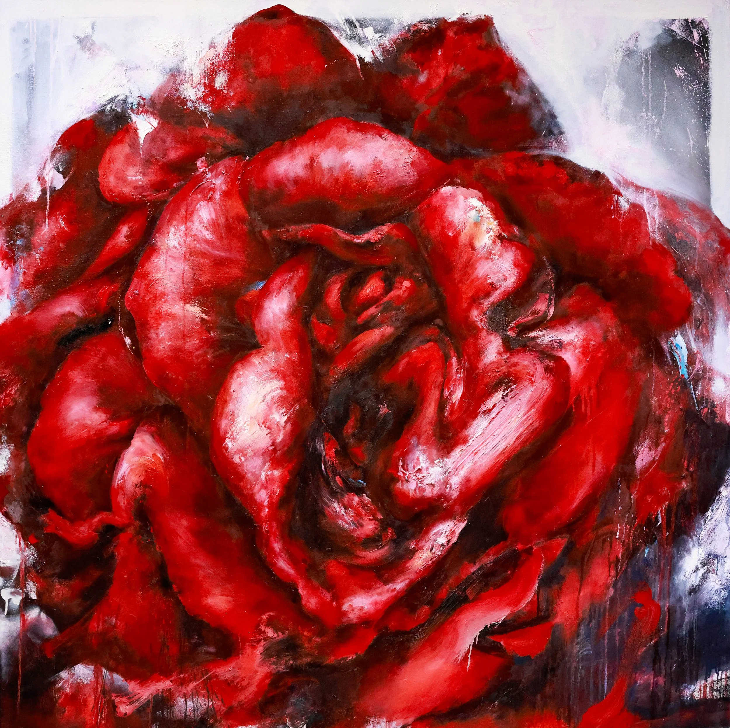 The Flower of Life. Oil on canvas. 60"x60".