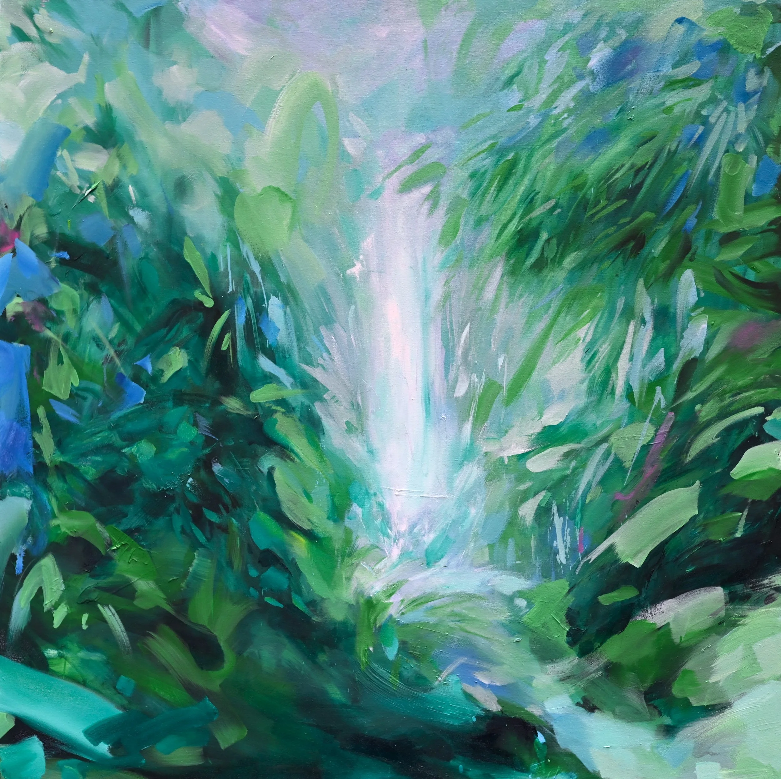 Flowing Green Longing Series No. 1
Oil on Canvas
48" x 48"