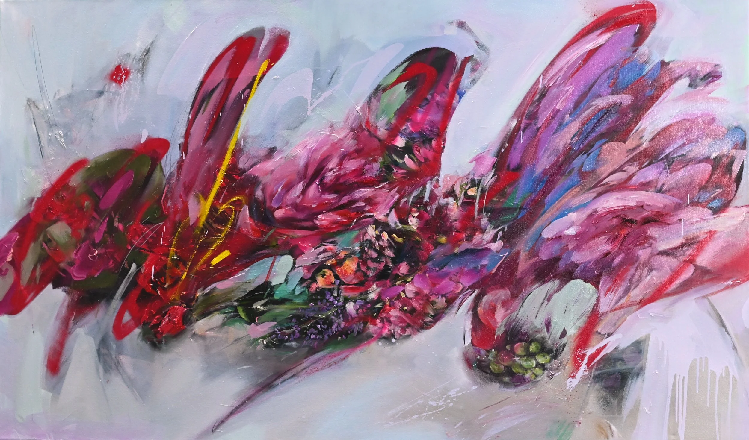 Flower Riot 
Oil on Canvas
60" x 35" 