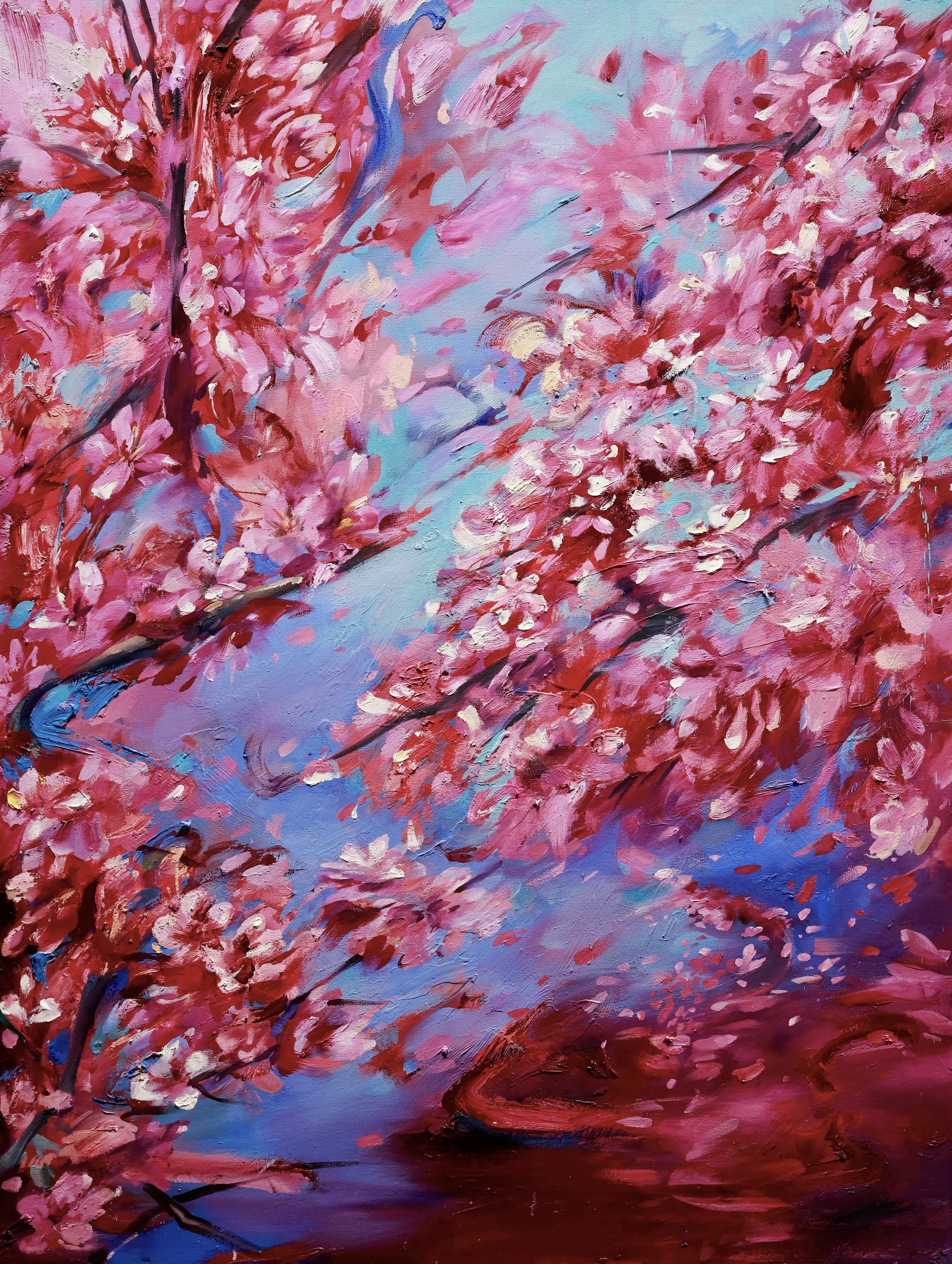 A Walk to Cherry Blossom Part 2
Oil on Canvas
36" x 48"