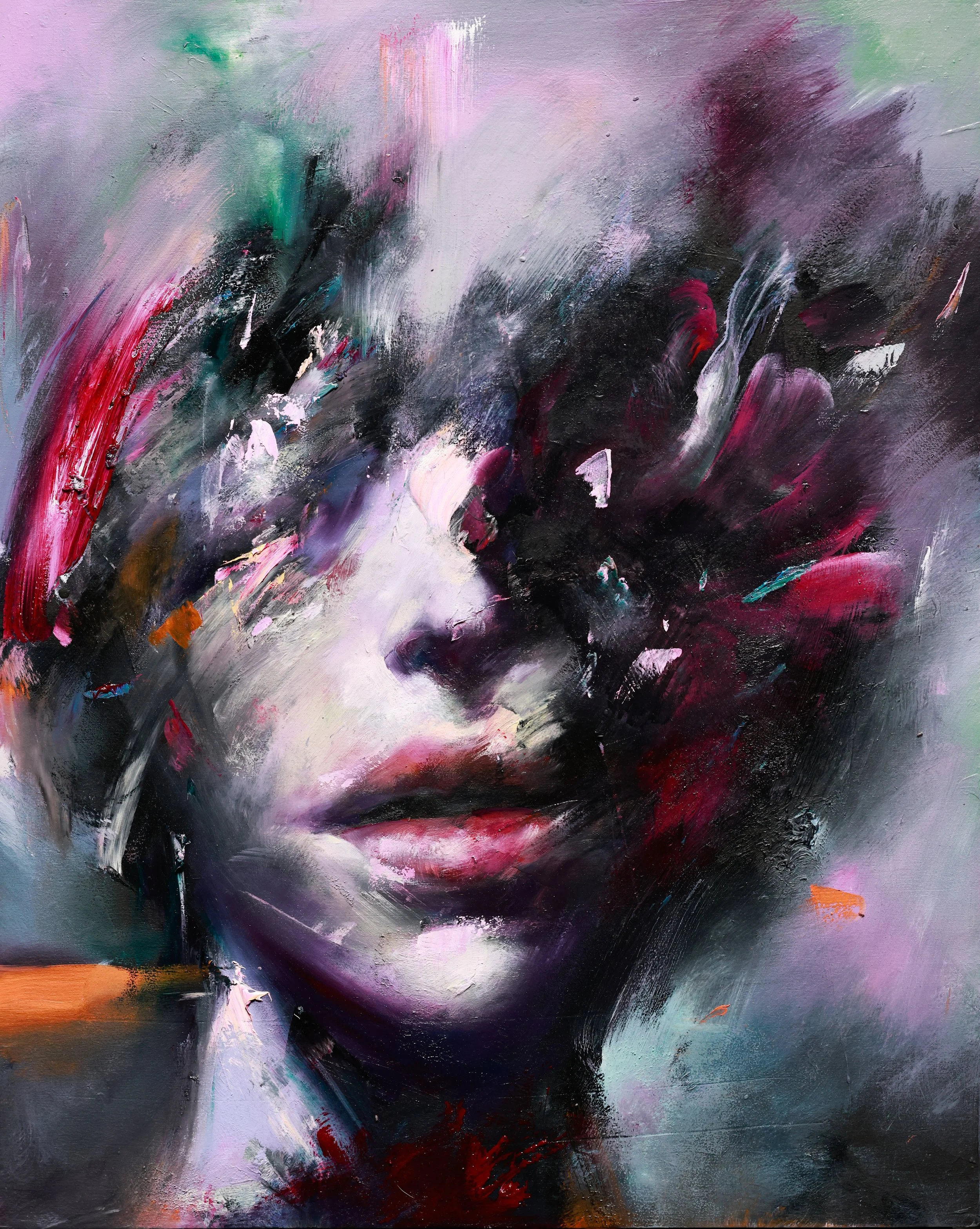 SOLD. Ethereal Dream NO.1. Oil on Wood Panel. 16"x20". 