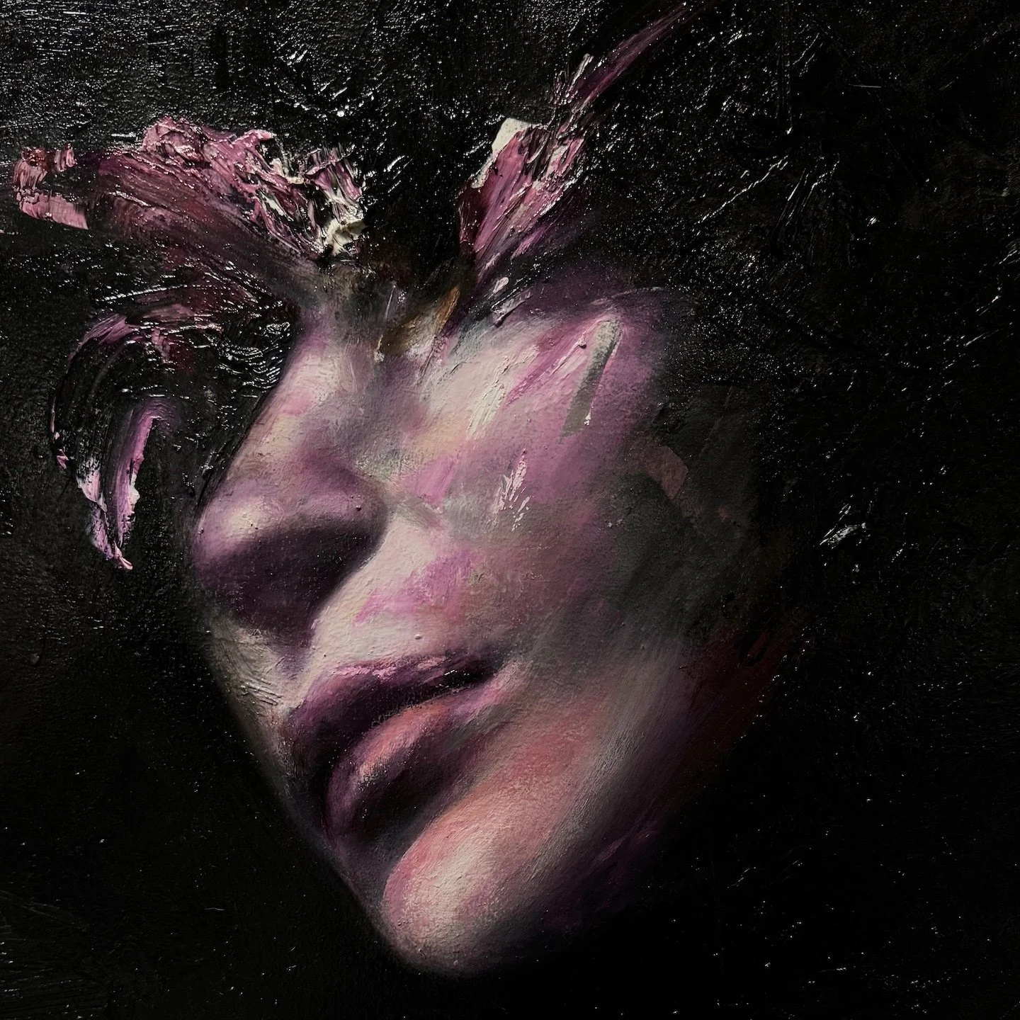 Slient Flourish.
Oil on wood panel. 
16"x16".