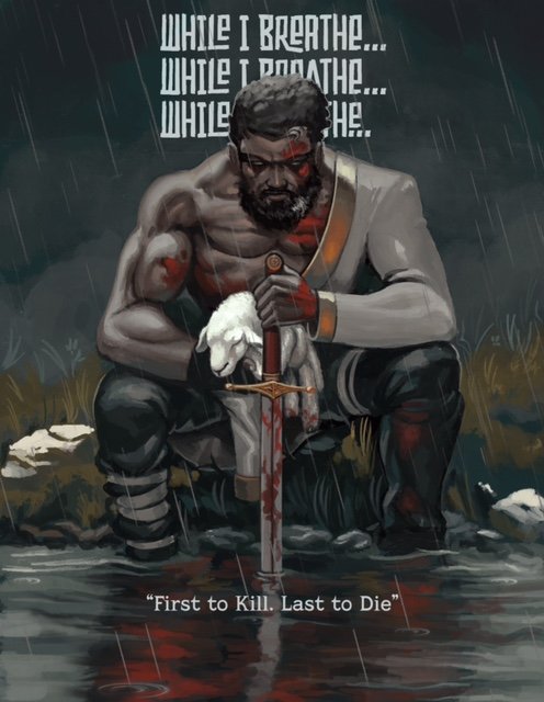 Character Concept Art or Godhood Comics' Cain character.