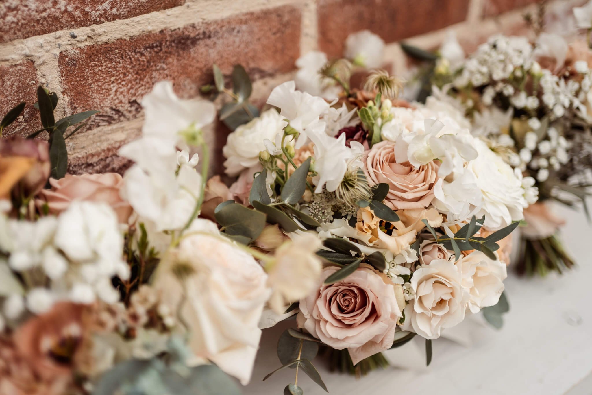 Luxury flower wedding bouquets for autumn winter wedding Satffordshire