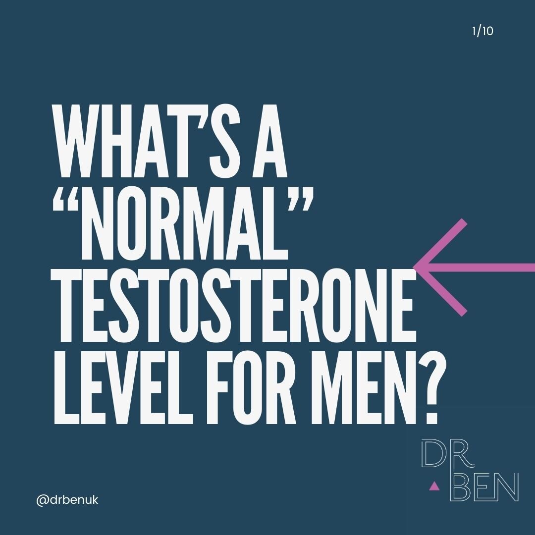 There is much confusion about what a &quot;normal&quot; testosterone level is for men. 

If you have symptoms such as loss of morning erections, fatigue, low mood, absent sexual desire and erectile difficulties, you should have a testosterone level c