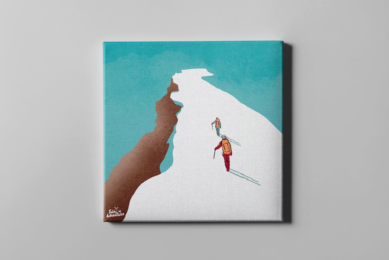 Mountaineering illustration on canvas 2.jpg