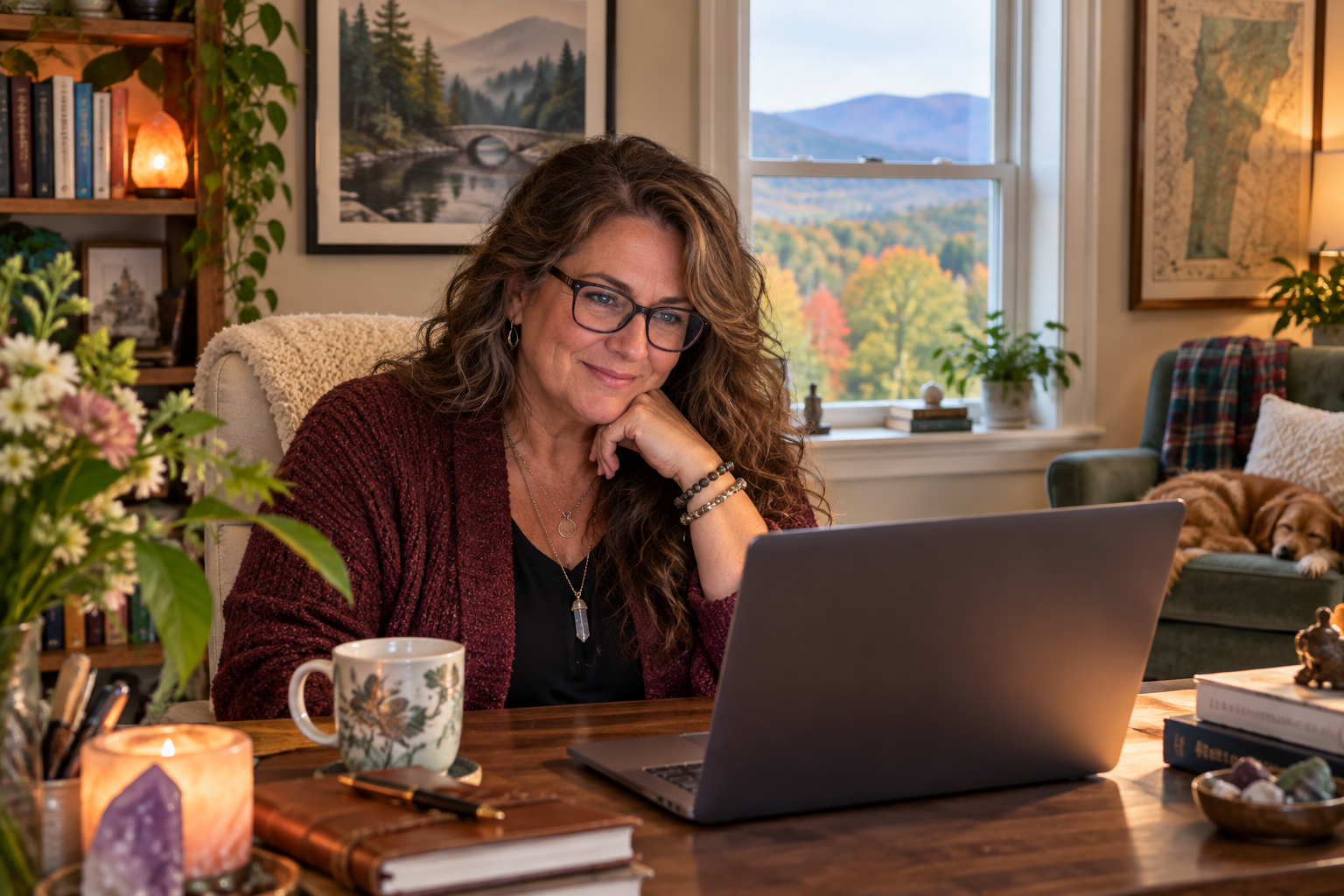 Client getting online therapy in Vermont with Jennifer L. Hillier, M.A., LPCS.