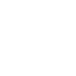 Line drawing of a house with a triangular roof, two windows, curtains, and a door with a location marker icon below.
