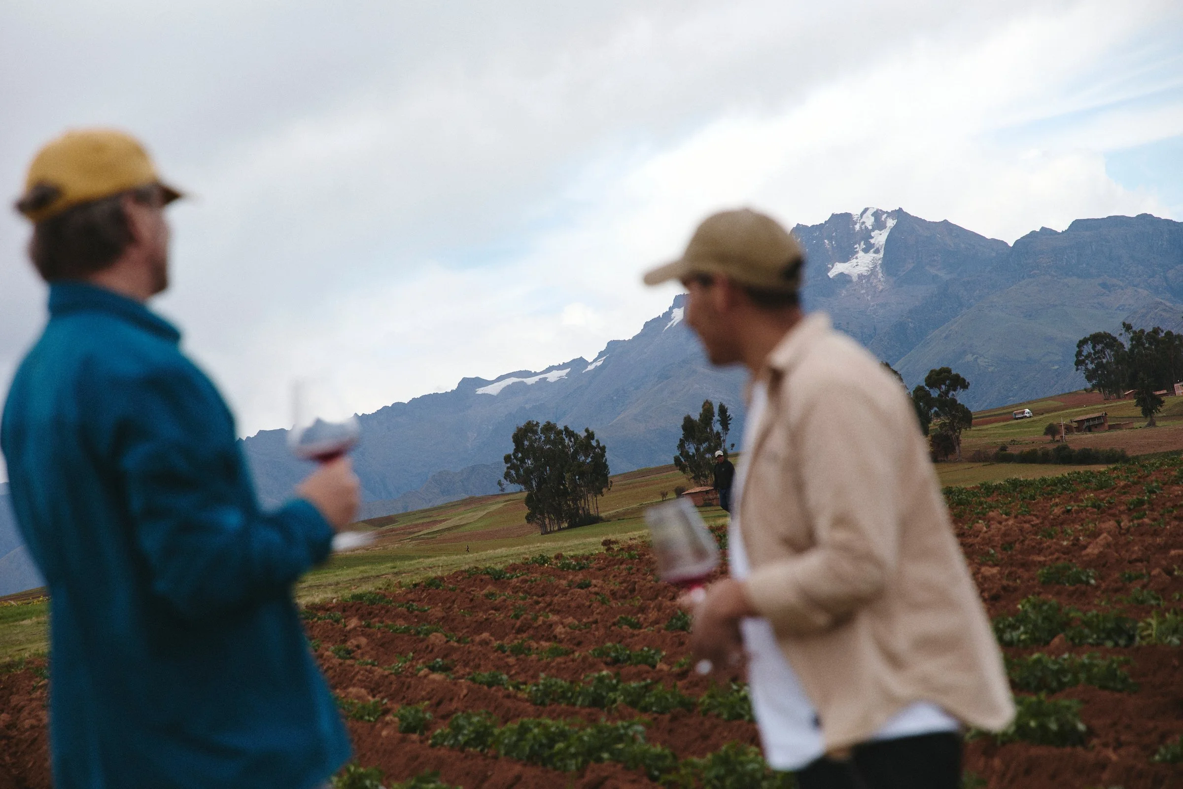 The WhereNext Travel team scouting and testing a potential guest experience,  Dirt Under Fingernails in Huatata, Peru