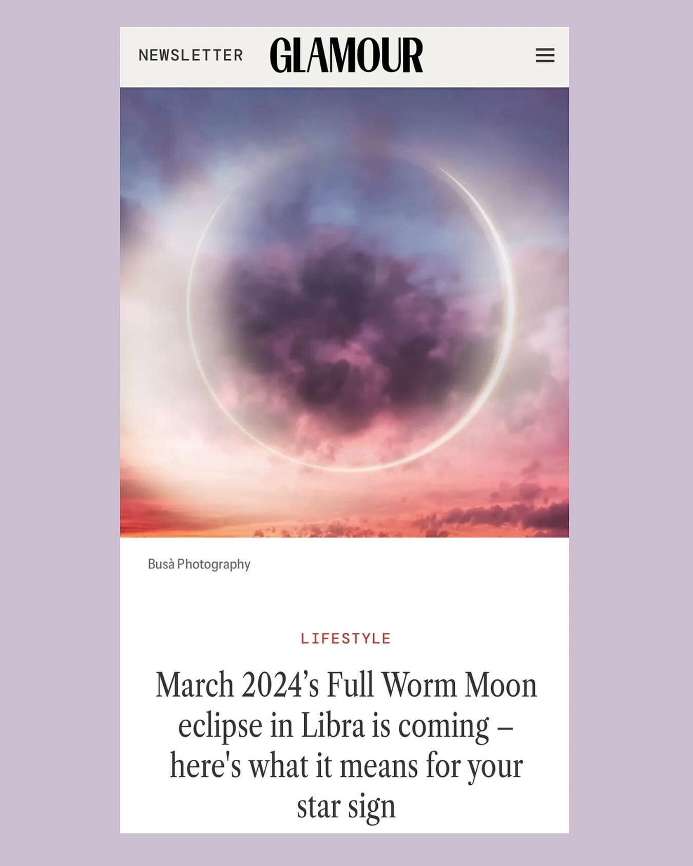 READY FOR IT? ✨ 
The moon will be full in relationship focussed Libra early tomorrow morning (7am in the UK) and it&rsquo;s all a lunar eclipse&hellip; which means there&rsquo;s some serious wildcard energy heading to one area of your chart&hellip; f
