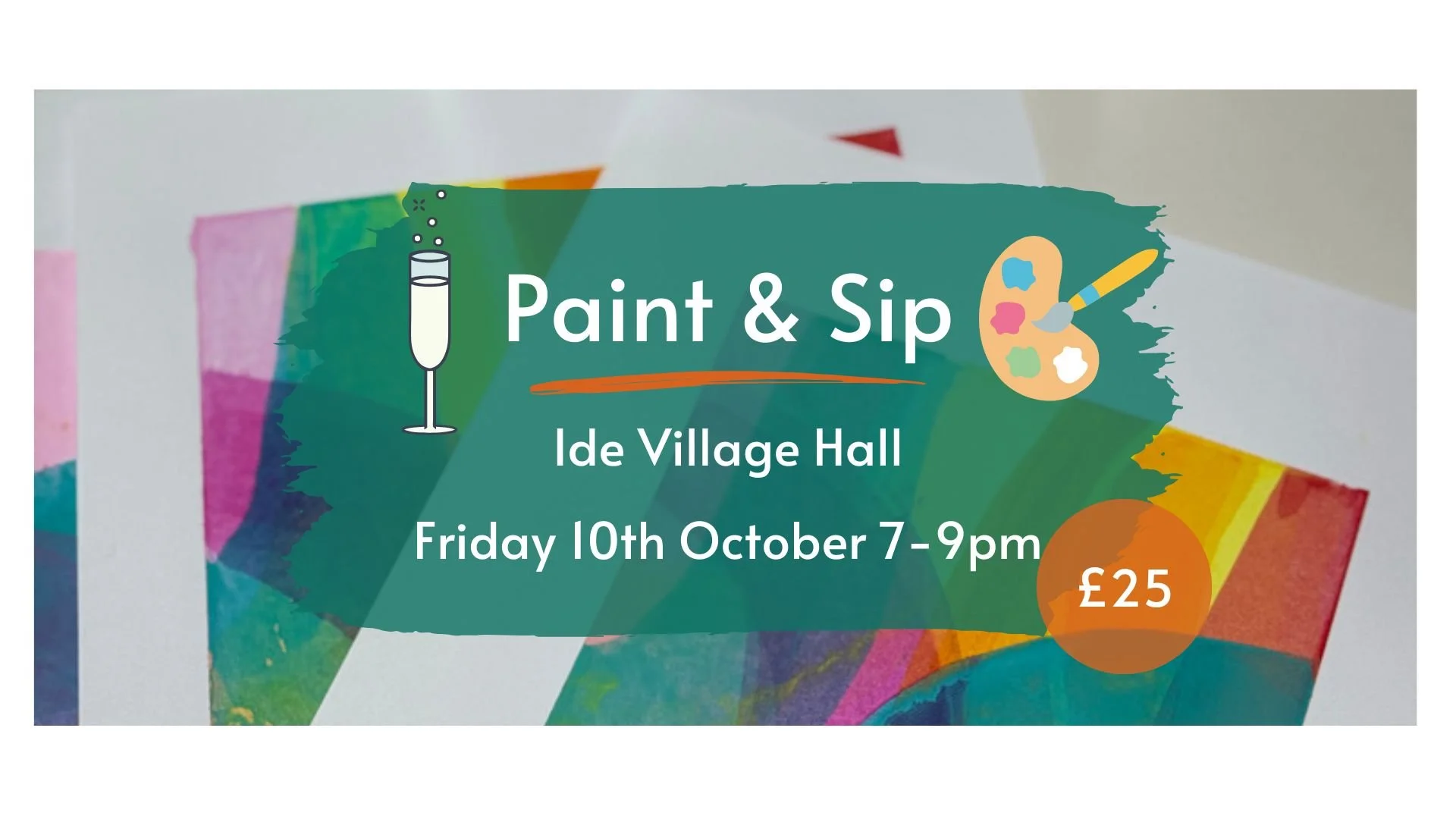Paint & Sip - Abstract Squeegee Painting