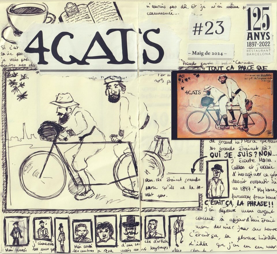 1897- &ldquo;Aquest va ser l&rsquo;any que Pere Romeu i els pintors Santiago Rusi&ntilde;ol, Ramon Casas i Miquel Utrillo van obrir el 4 Gats als baixos de la Casa Mart&iacute; del carrer Montsi&oacute;. Fou creat a imatge i semblan&ccedil;a del caba