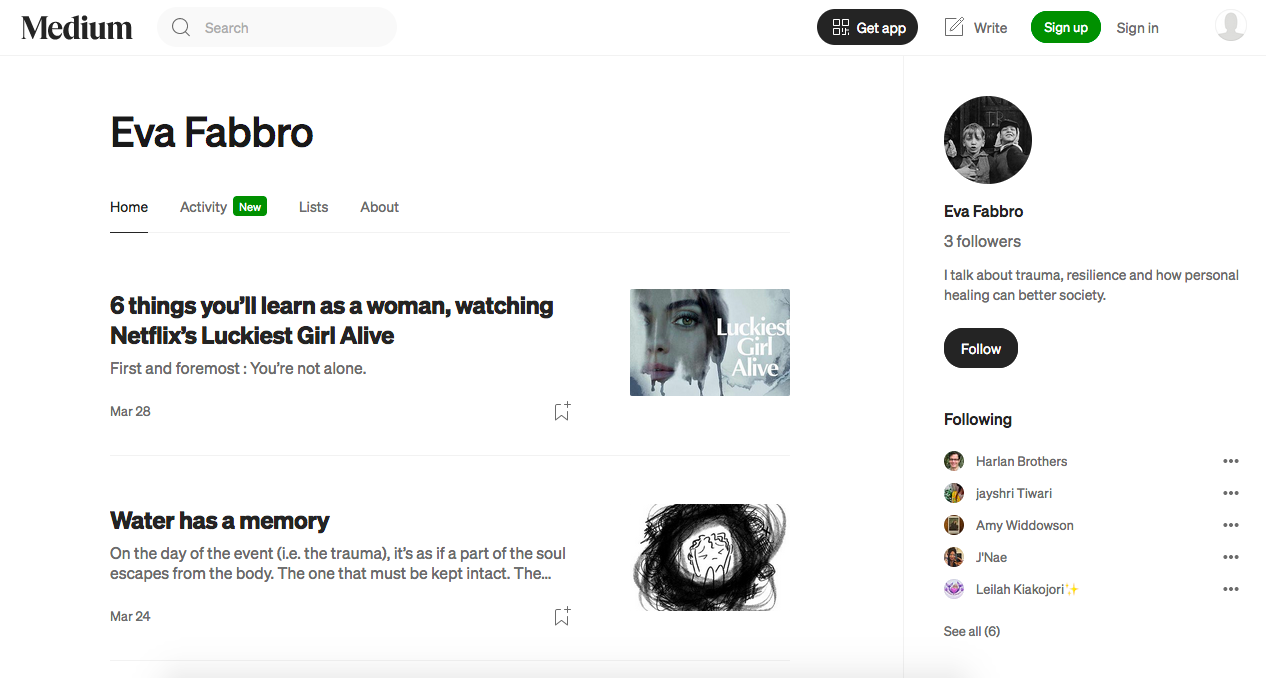 Medium writer