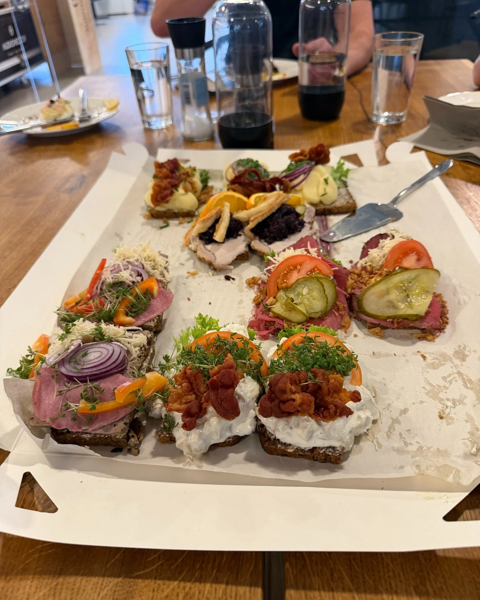 What are you having for lunch today? We&rsquo;re enjoying classic Danish open sandwiches at the Audiovector HQ in Copenhagen.

We&rsquo;ve brought the guys from Brian and Trevors in Manchester with us so they can experience the Audiovector production