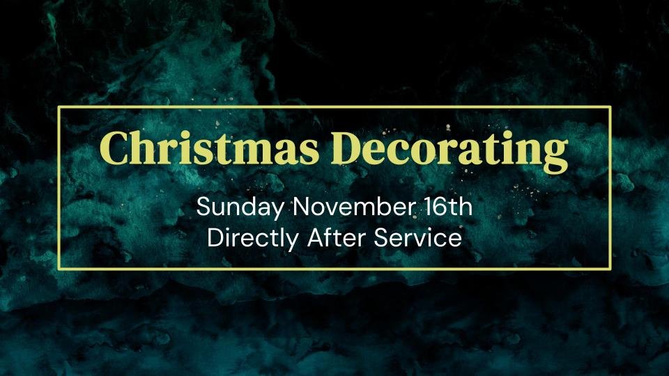 Church Christmas Decorating