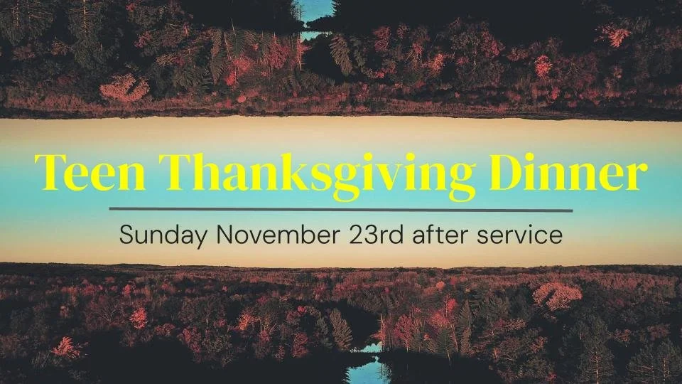 Teen Thanksgiving Dinner