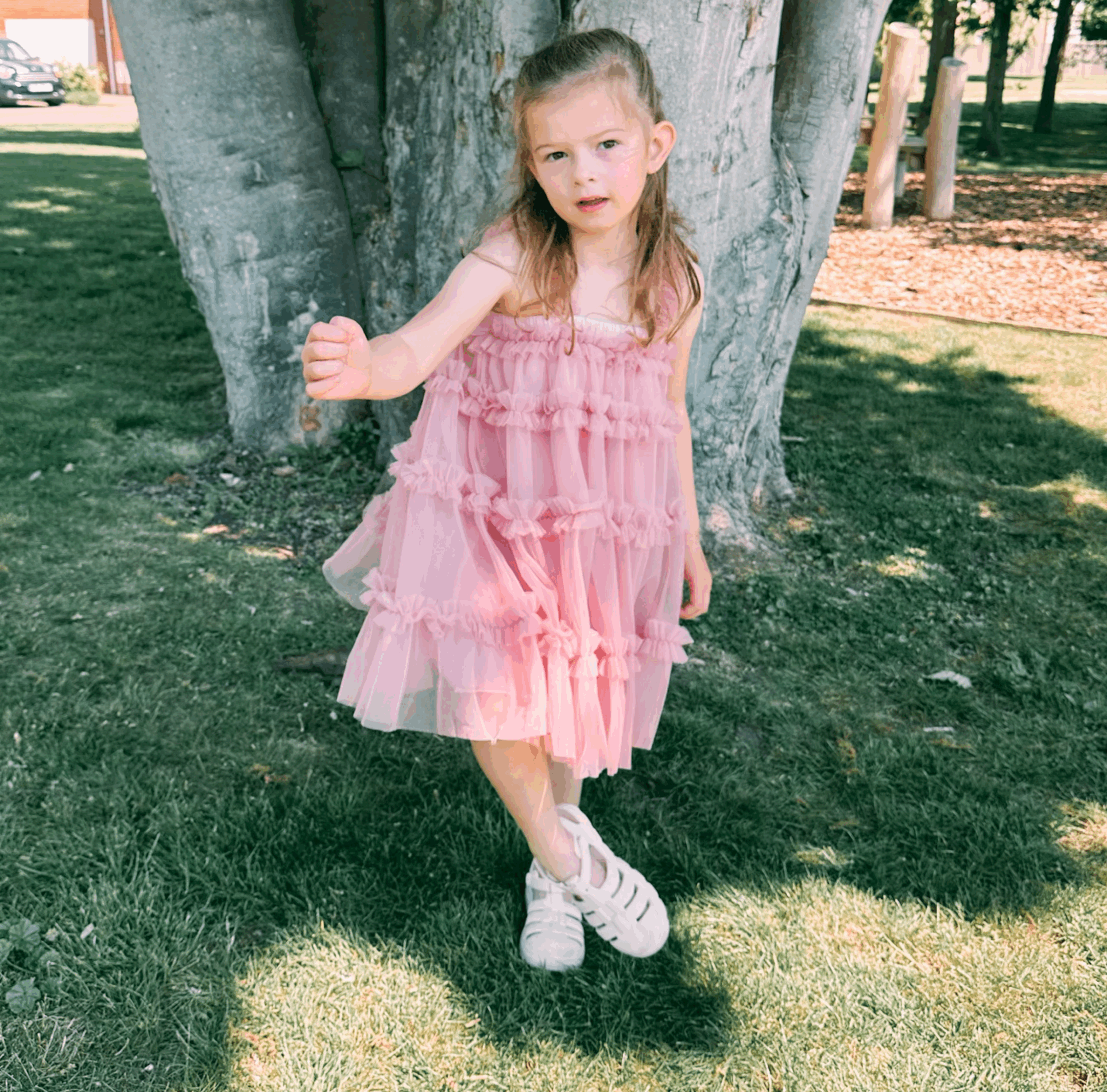Dusty Pink Tulle Dress
