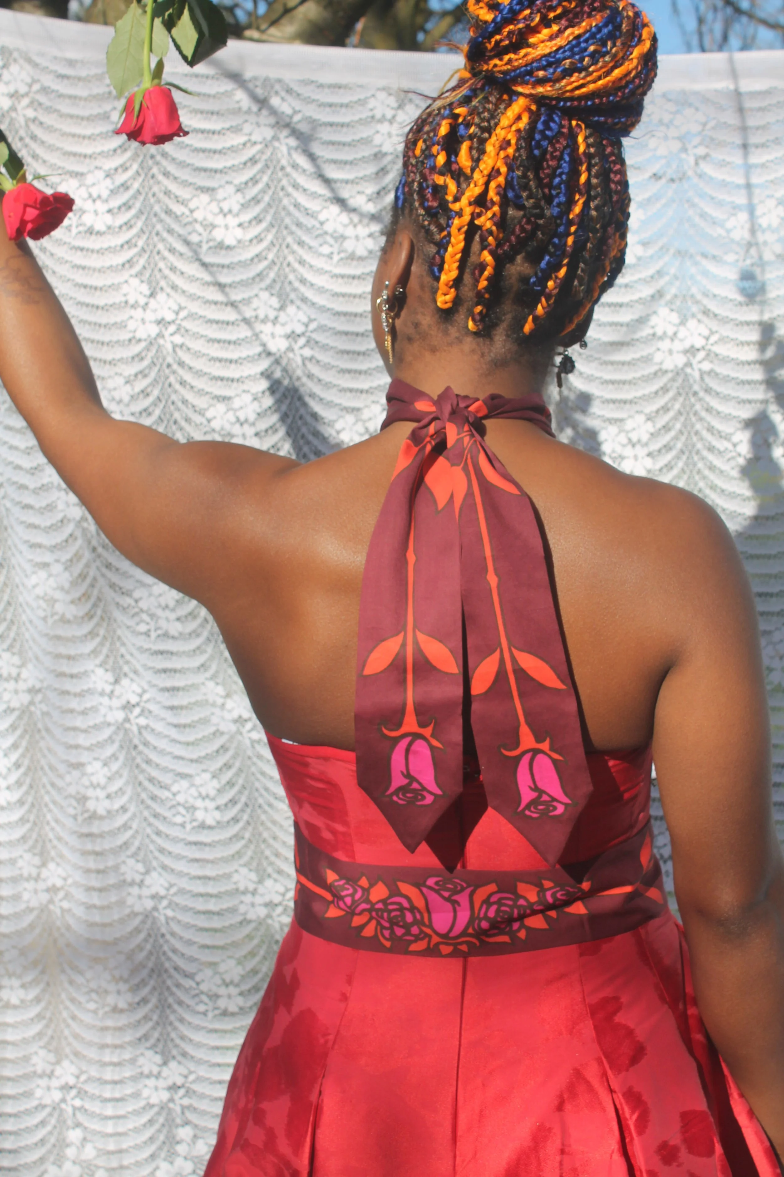 The Rose Garden Skinny Scarf