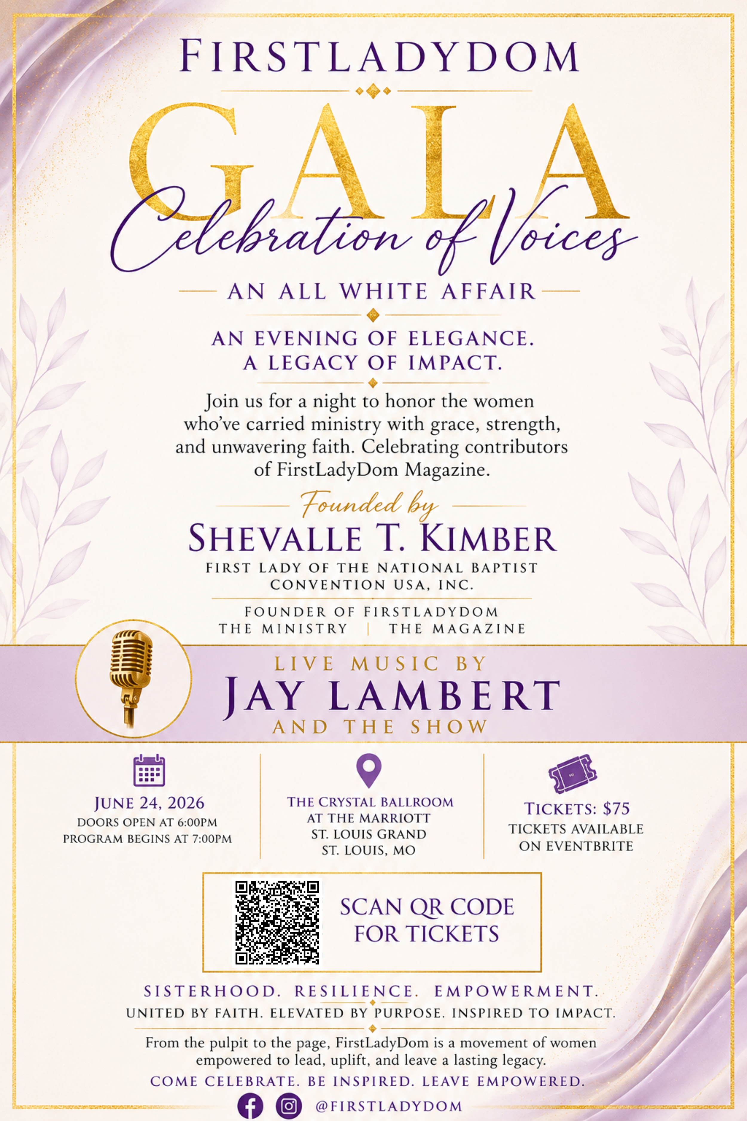 FirstLadyDom Celebration of Voices Gala