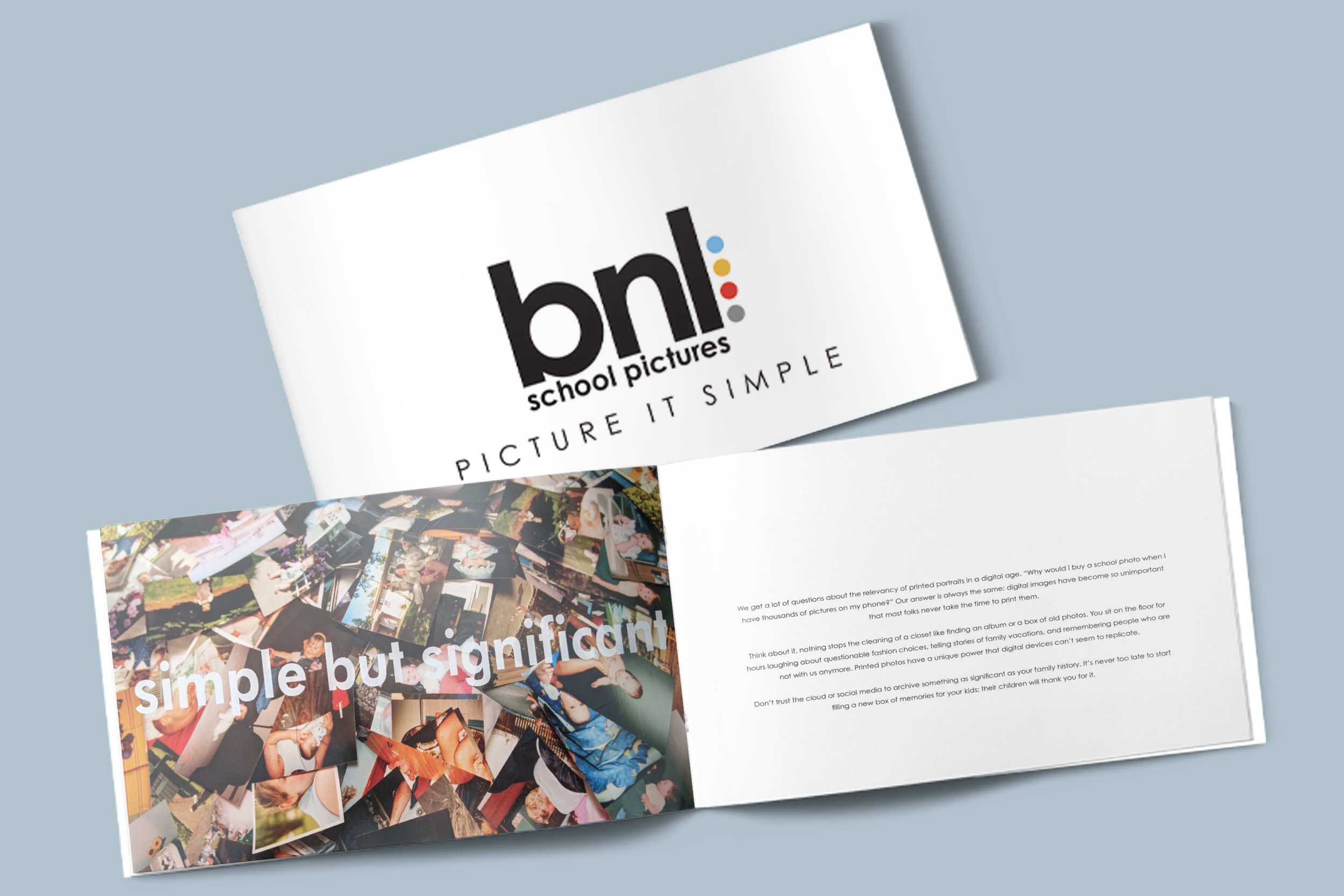 Sales booklet developed for the BNL re-brand. This is a comprehensive guide to the services BNL offers and the history of the business.