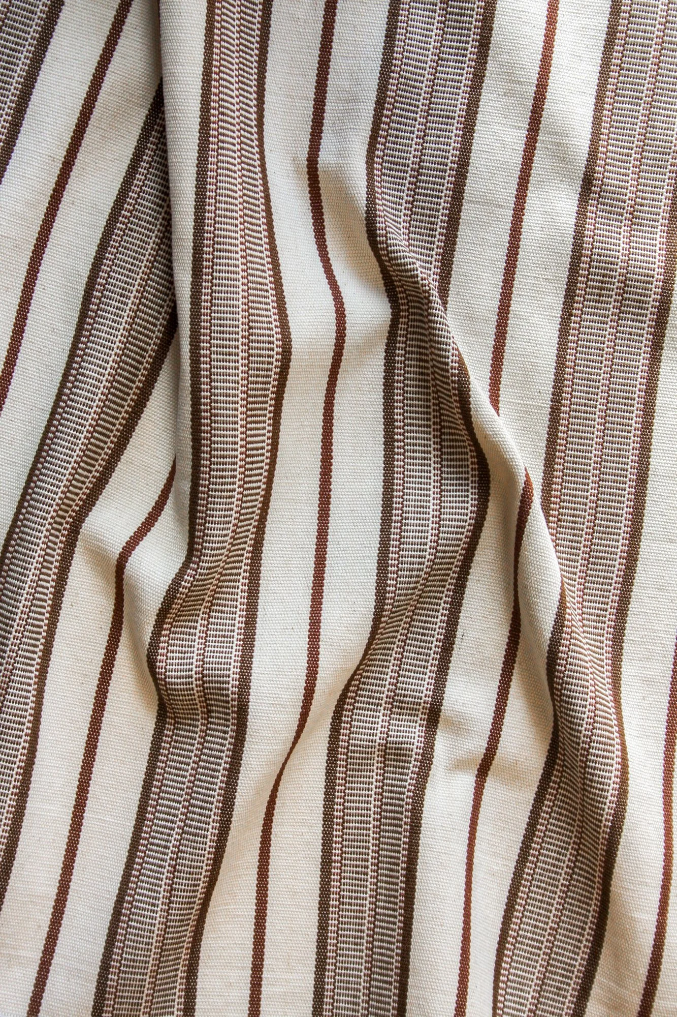 Aura Handwoven Stripe Fabric | Earth Root