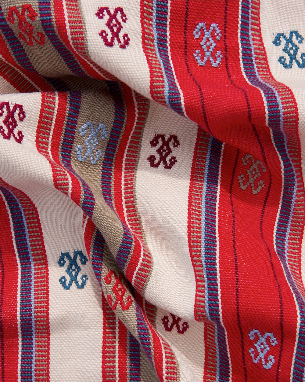 Routes-Celestial stripe fabric - movement RED -.jpg