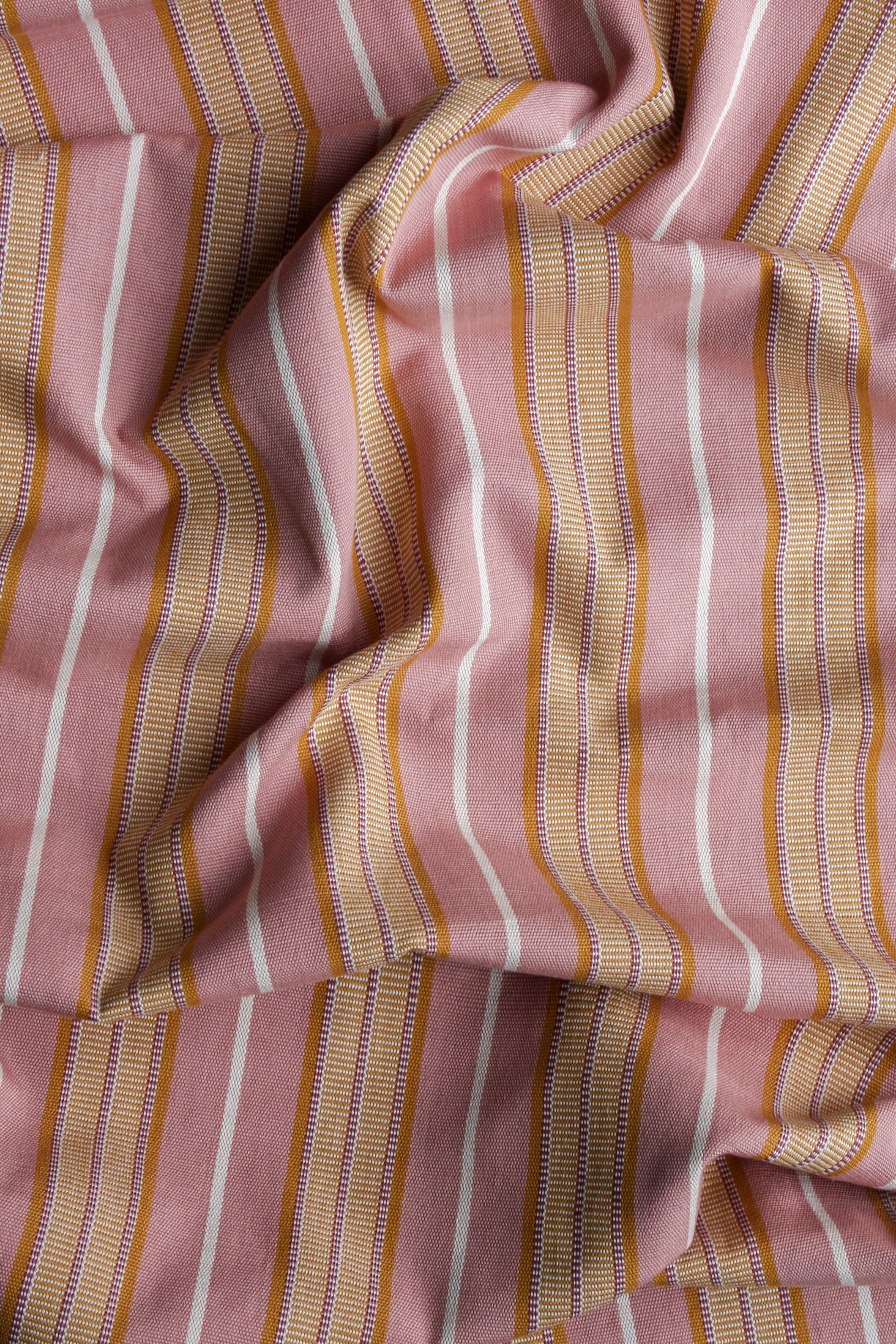 Aura Handwoven Stripe Fabric | Desert Sunrise
