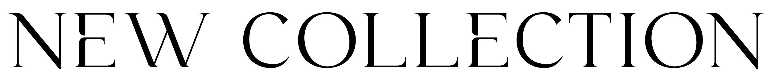 Text saying 'New Collection' in large, stylized font.