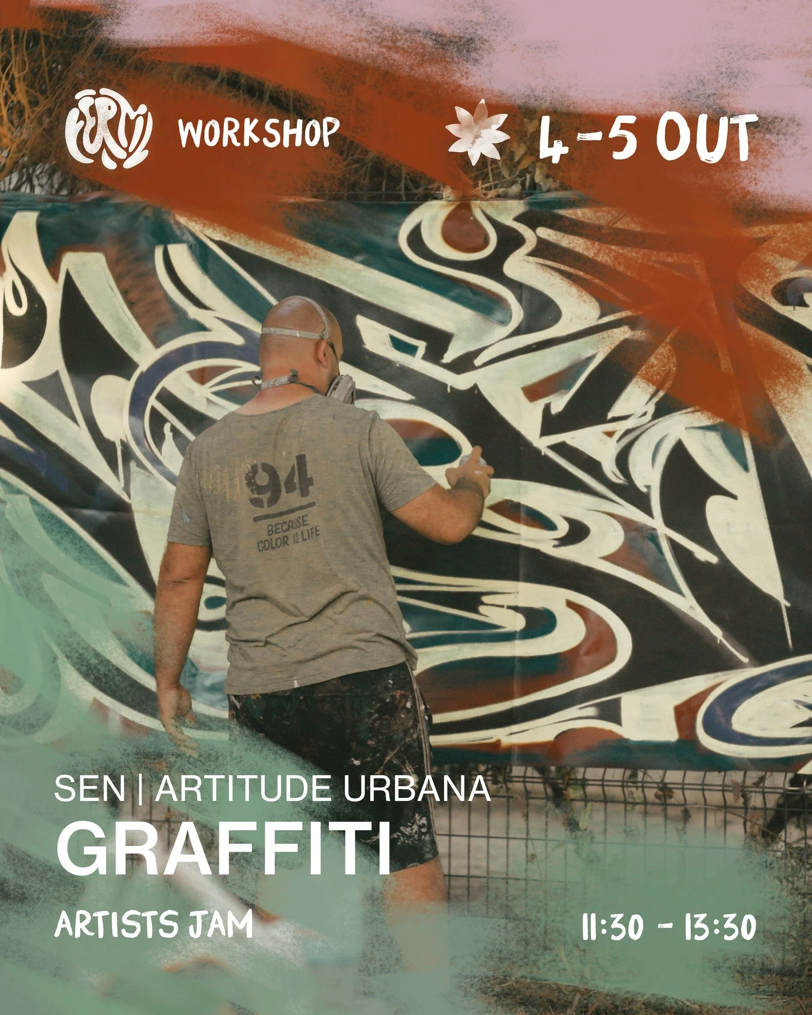 🎨 Workshop de Graffiti com @artitude_urbana 

Olh&atilde;o respira graffiti e, durante duas manh&atilde;s, no F&eacute;rtil, vais poder aprender diretamente com @sen.official um dos artistas mais marcantes da cena local

📅 4 e 5 de outubro
🕐 11:30