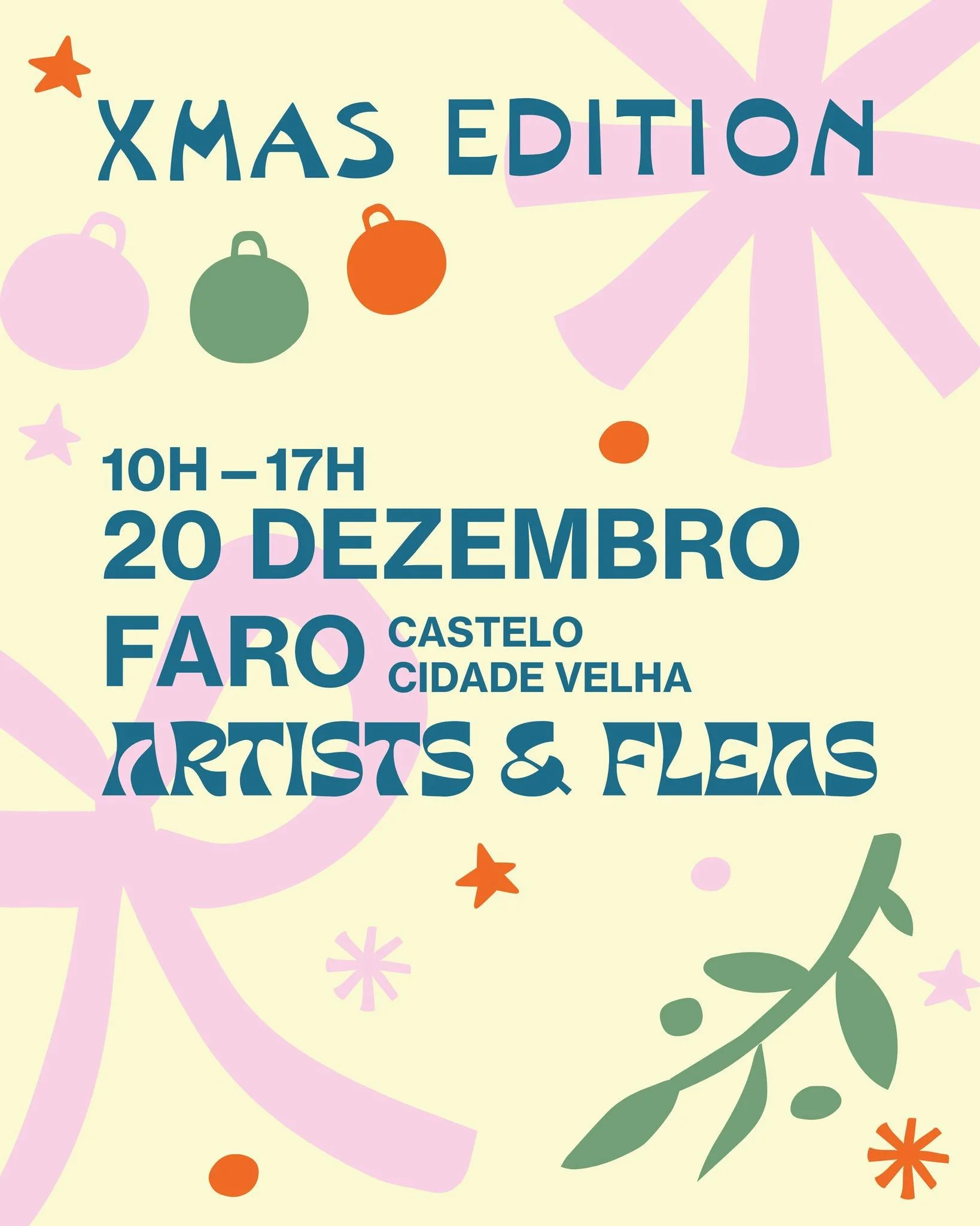 Dia 20 fechamos o ano com uma estreia 😍 pela primeira vez, @ocastelo.faro abre a porta ao nosso Market para as vossas compras natal&iacute;cias de &uacute;ltima hora 🎅🎄

🎶 Concerto Franco Nadal ~ 15:00

🇬🇧
On the 20th, we close the year with a 