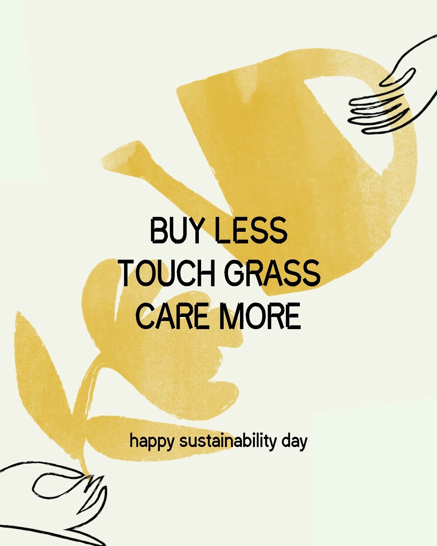 🌍Hoje &eacute; Dia da Sustentabilidade🪴

Comprar menos, viver mais
Tocar a terra, cuidar do que importa 💙