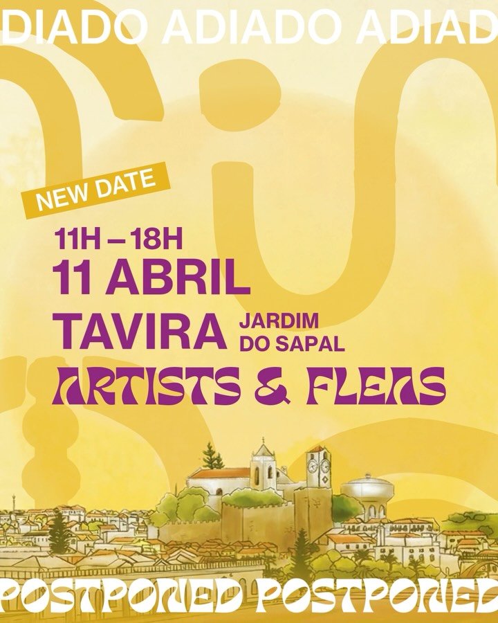 Adiamos o @soldeInverno.fest para 11 de abril &agrave; espera de dias mais solares ☀️
Mant&eacute;m o plano, s&oacute; muda a data ⟡ Vemo-nos em breve no Jardim do Sapal!

🇬🇧
We&rsquo;ve postponed @soldeInverno.fest to April 11th, hoping for sunnie