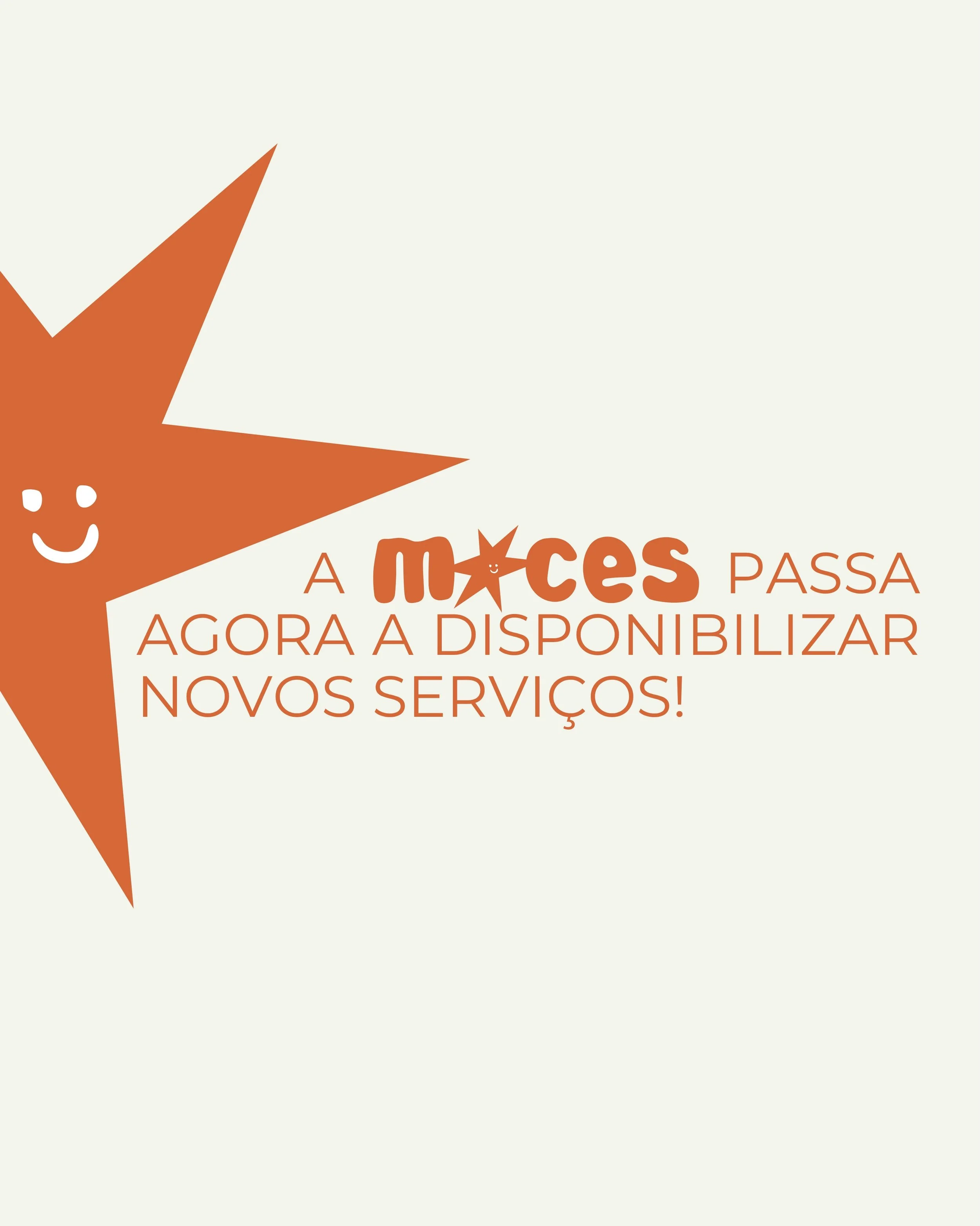 Estamos a abrir novos caminhos para trabalhar connosco 🤗

Se queres passar da ideia &agrave; a&ccedil;&atilde;o, trabalhamos contigo nos diferentes caminhos para tornar isso poss&iacute;vel.

Fala connosco: ola@moces.pt 🤝

🇬🇧
We&rsquo;re opening 