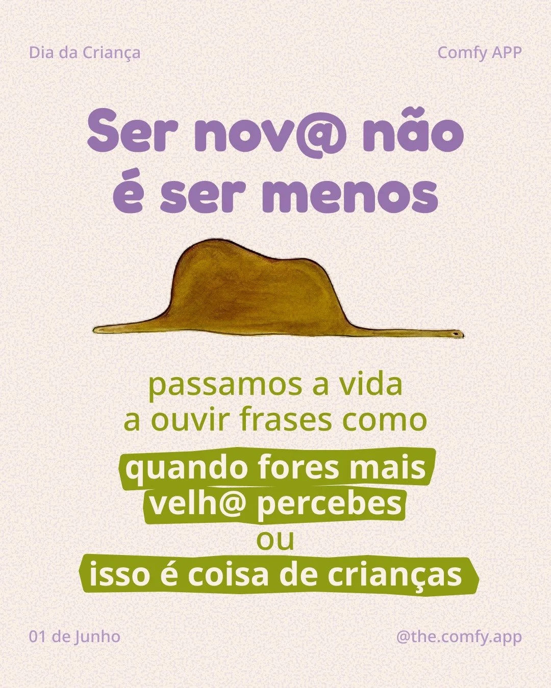 "Todas as pessoas crescidas foram primeiro crian&ccedil;as. Mas poucas se lembram disso." &mdash; O Principezinho 🌹

Crescer quase sempre parece uma cole&ccedil;&atilde;o de ren&uacute;ncias. Dizem-nos para sermos mais pr&aacute;tic@s, mai