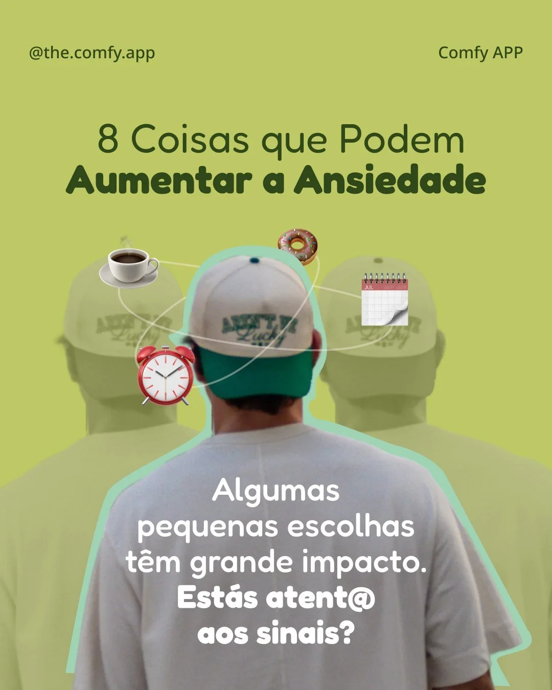 Sabes naqueles dias em que a ansiedade aperta e tu pensas: "mas porque &eacute; que me sinto assim do nada?" 🌪️

Nem sempre percebemos, mas a verdade &eacute; que a ansiedade nem sempre vem de grandes problemas. Muitas vezes, ela est&aacut