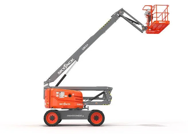 Skyjack-SJ60AJ-articulated-boom-lift-white-background