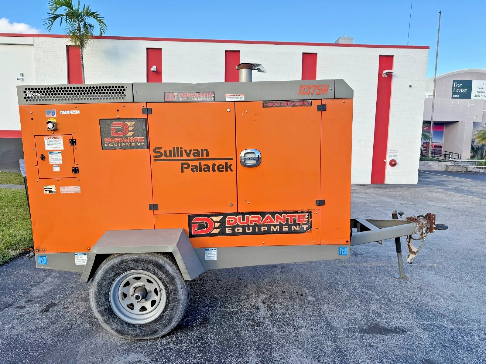 2019 Sullivan Palatek D375PHJD4 - 375 CFM Towable Air Compressor  
