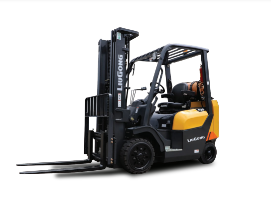 Yellow Liugong Forklift model CLG2035G stock photo