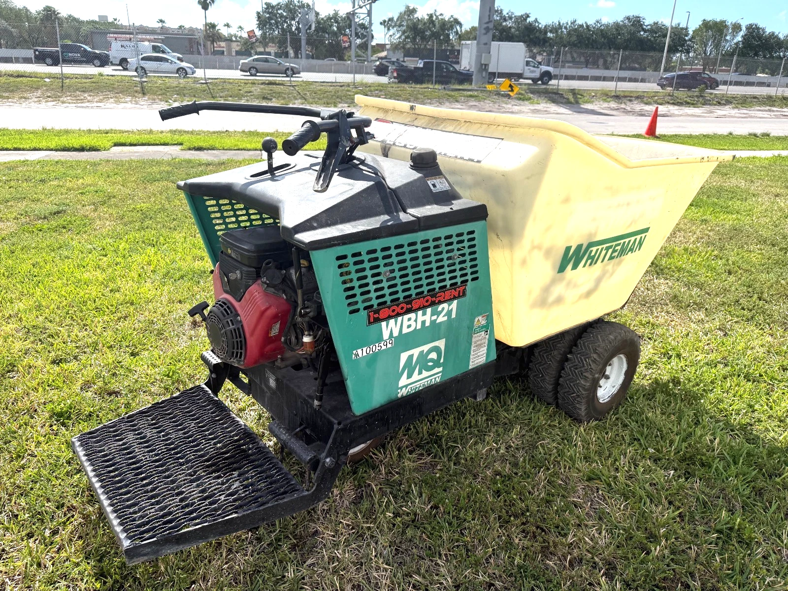 Used Multiquip Whiteman WBH-21 Concrete Buggy - 21CF Poly Dump